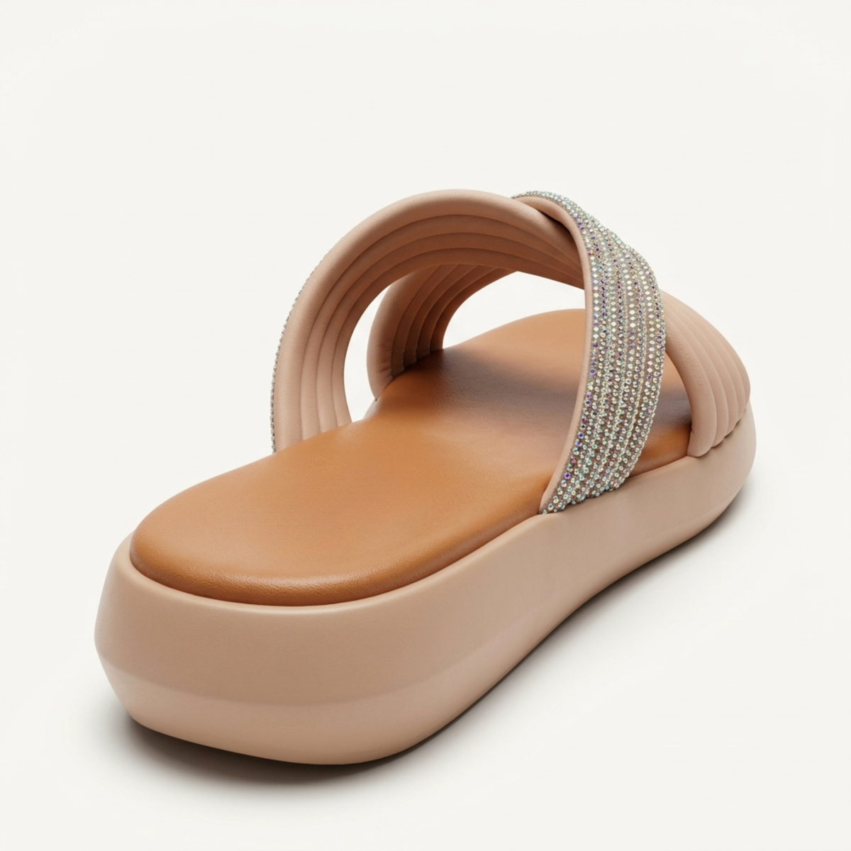 Shimmer & Strut Padded Slides 468 F