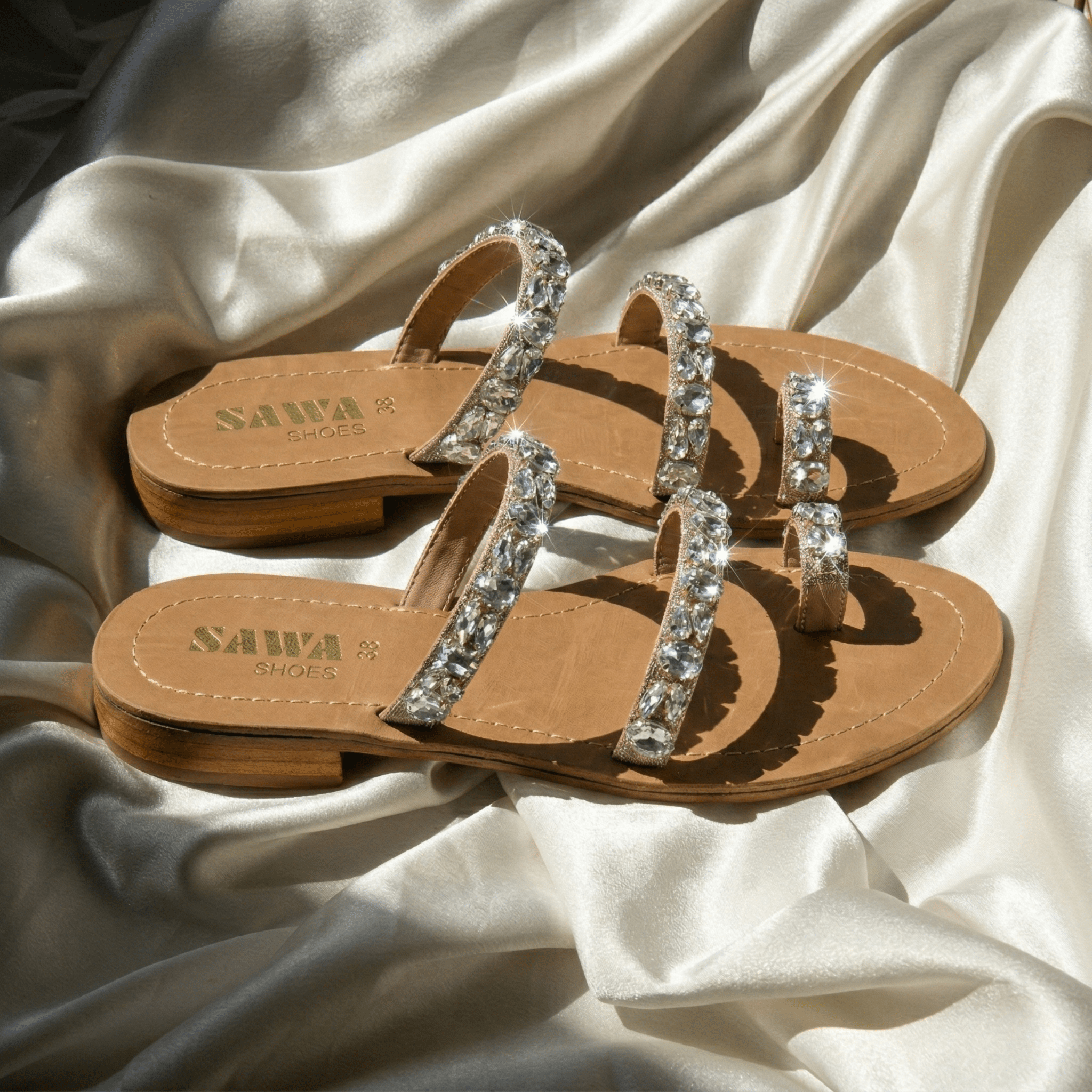 Midnight Onyx Gem Flats 322 BK - Sawa.pkWomen footwear shoes affordable