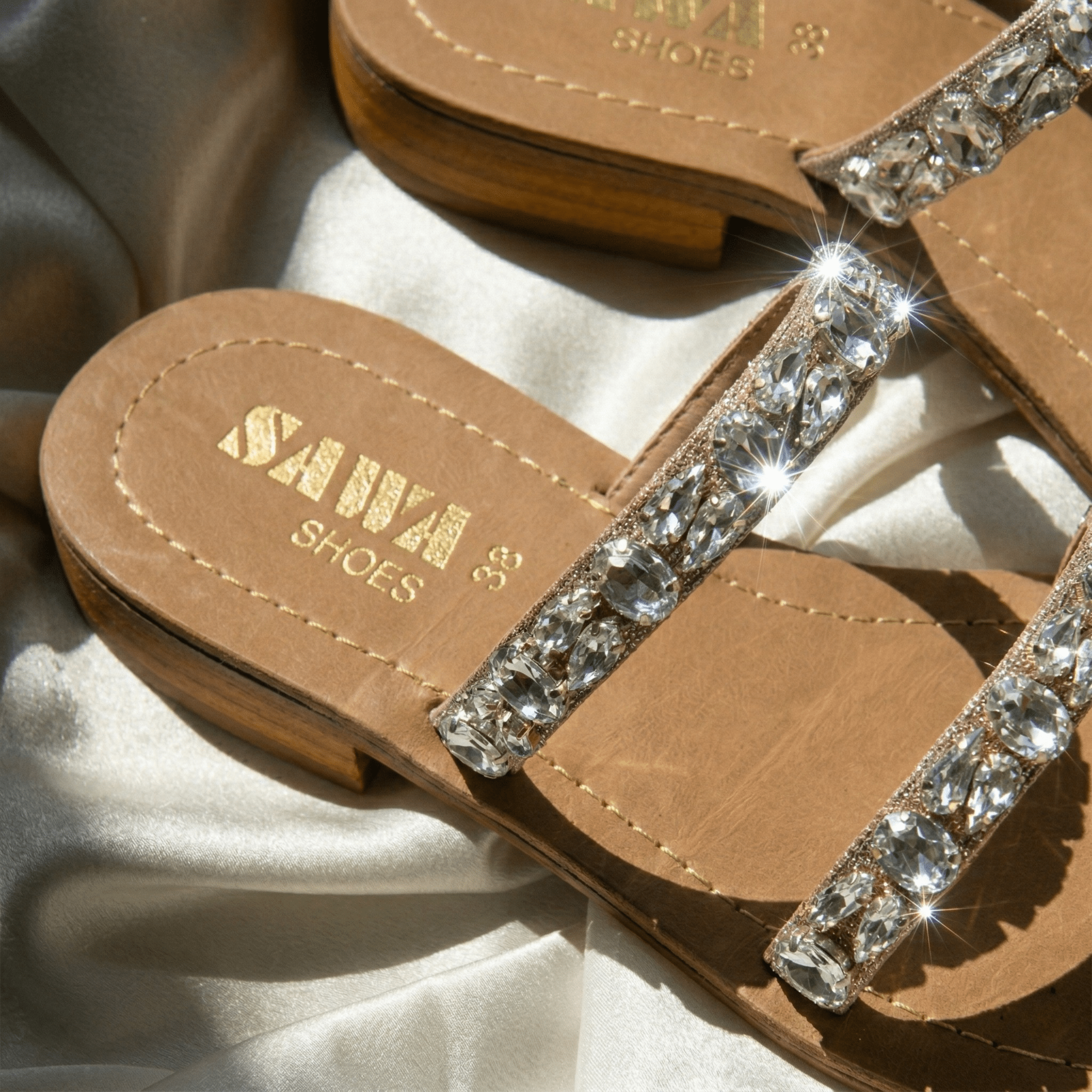 Midnight Onyx Gem Flats 322 BK - Sawa.pkWomen footwear shoes affordable
