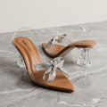 CRYSTAL BOW CINDRELLA SHOES 522 G - Sawa.pkWomen footwear shoes affordable