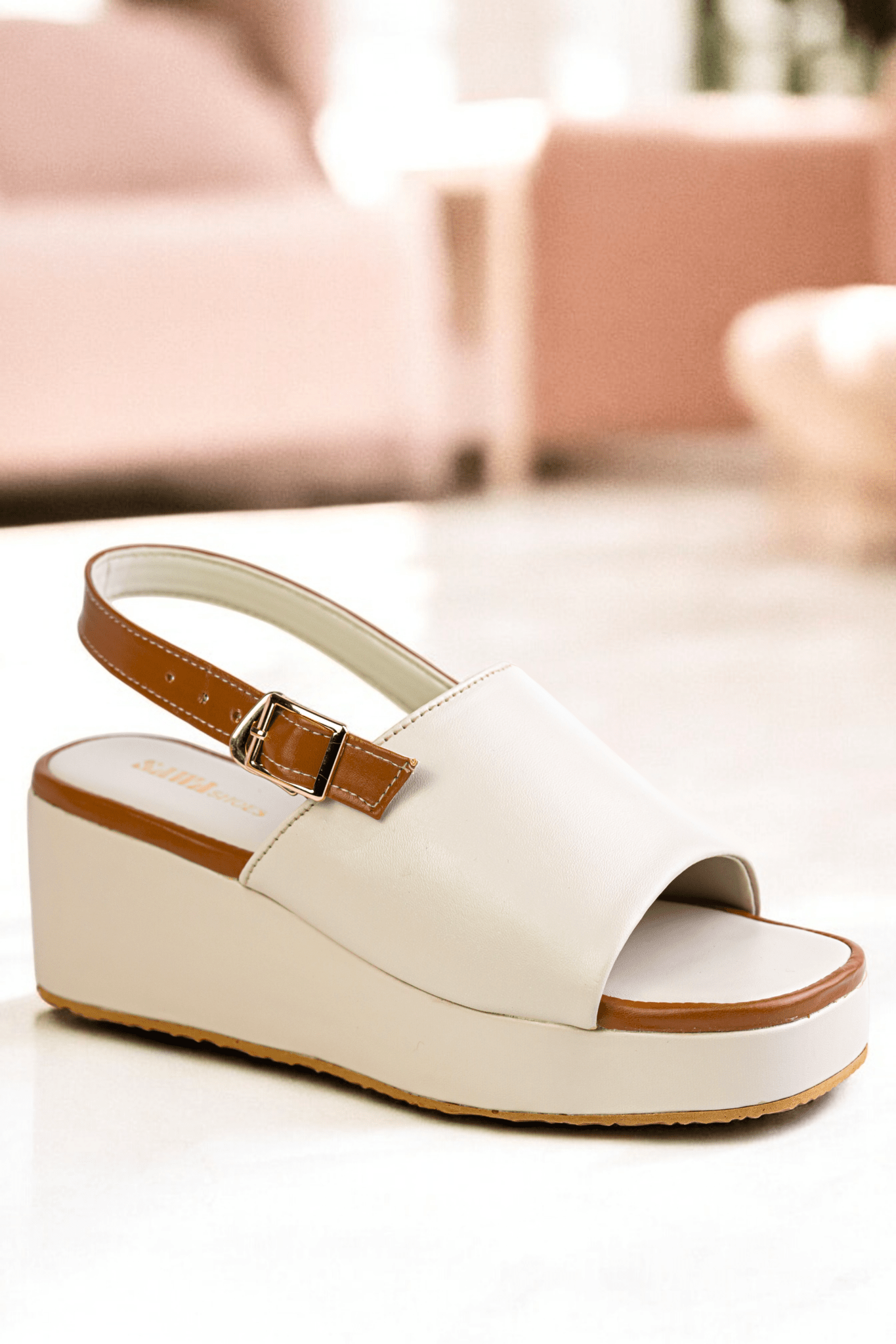 BEIGE CASUAL WEDES 422 F - Sawa.pkWomen footwear shoes affordable
