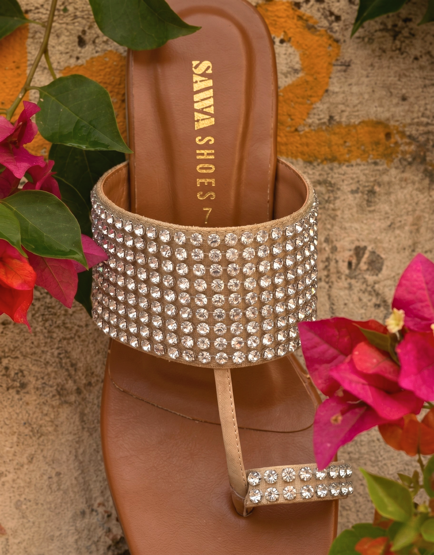 Sparkly Rhinestone Kolhapuri 301 BG