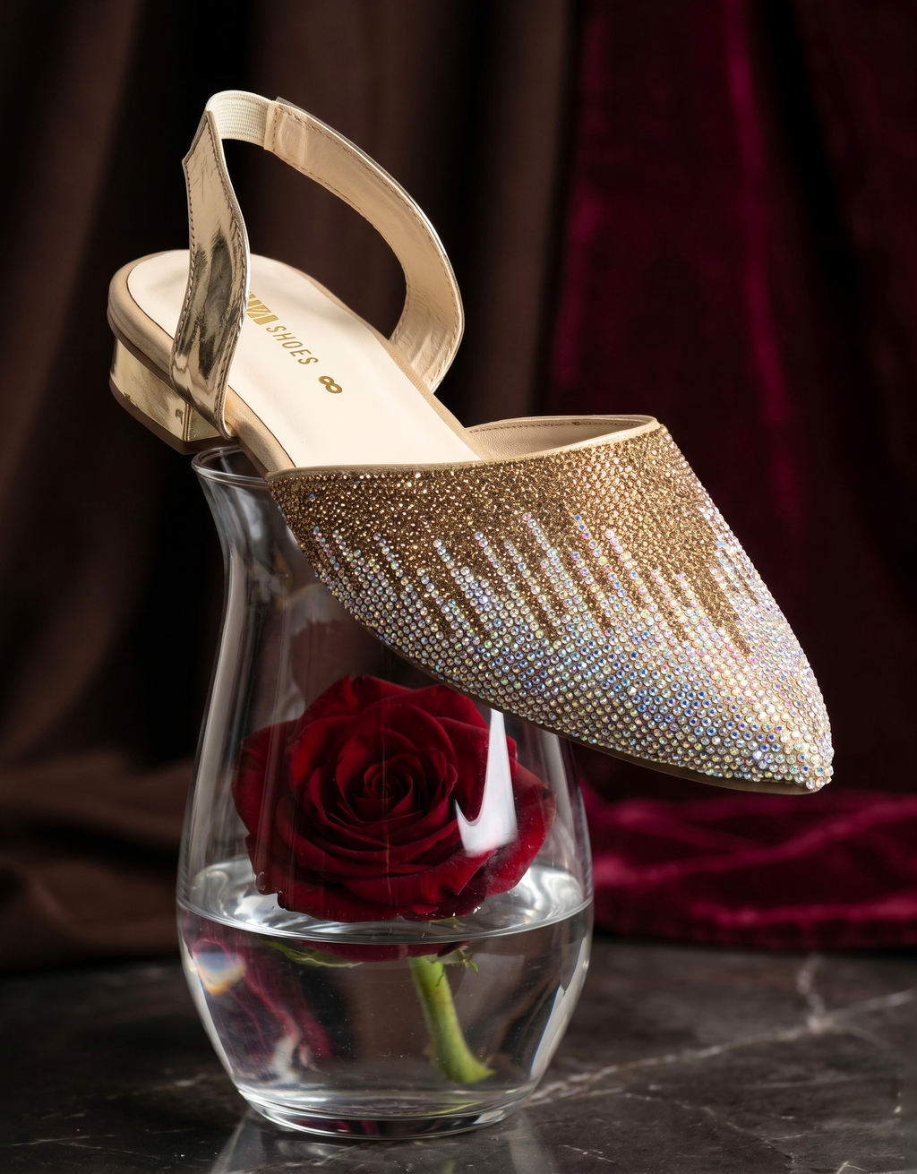 GOLDEN FANCY PUMPS 534 G