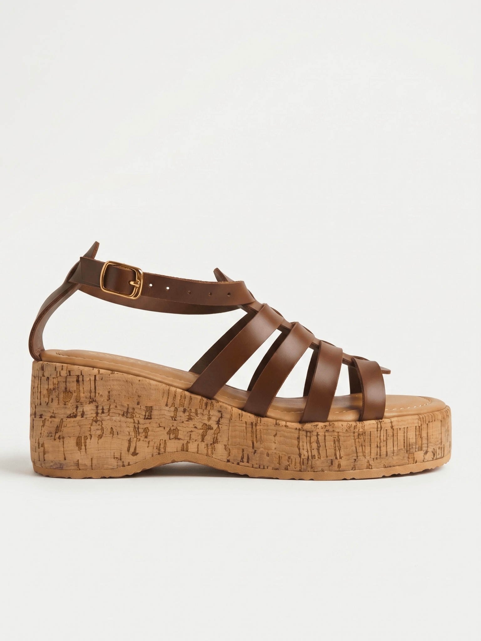 Strappy Cork Gladiator Platforms 748 BR - Sawa.pkWomen footwear shoes affordable
