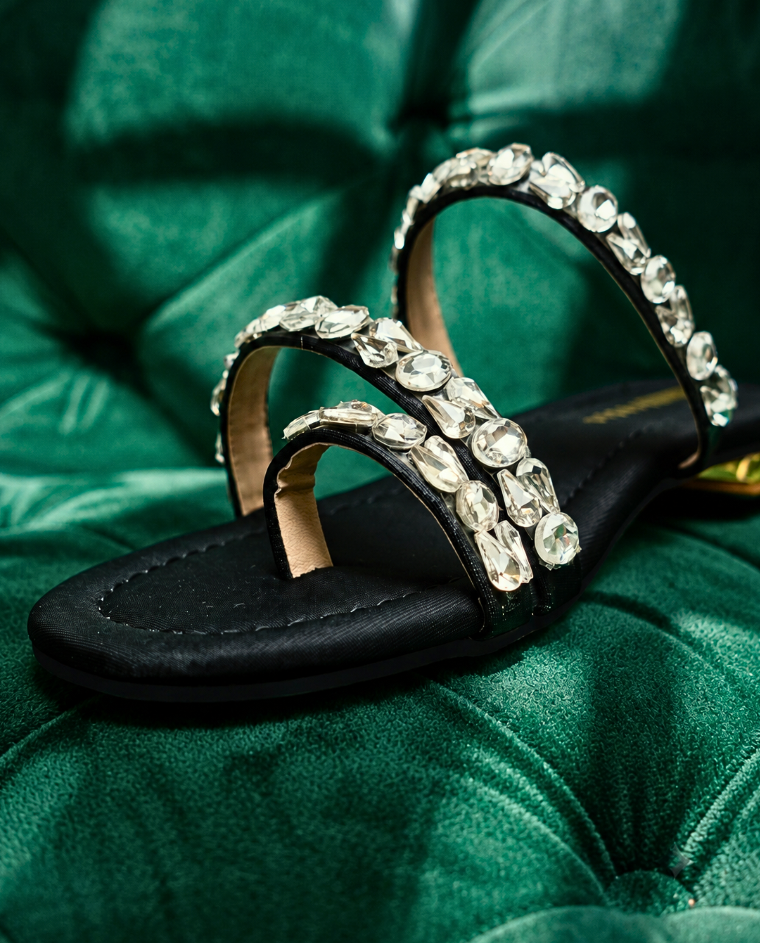 Midnight Onyx Gem Flats 322 BK