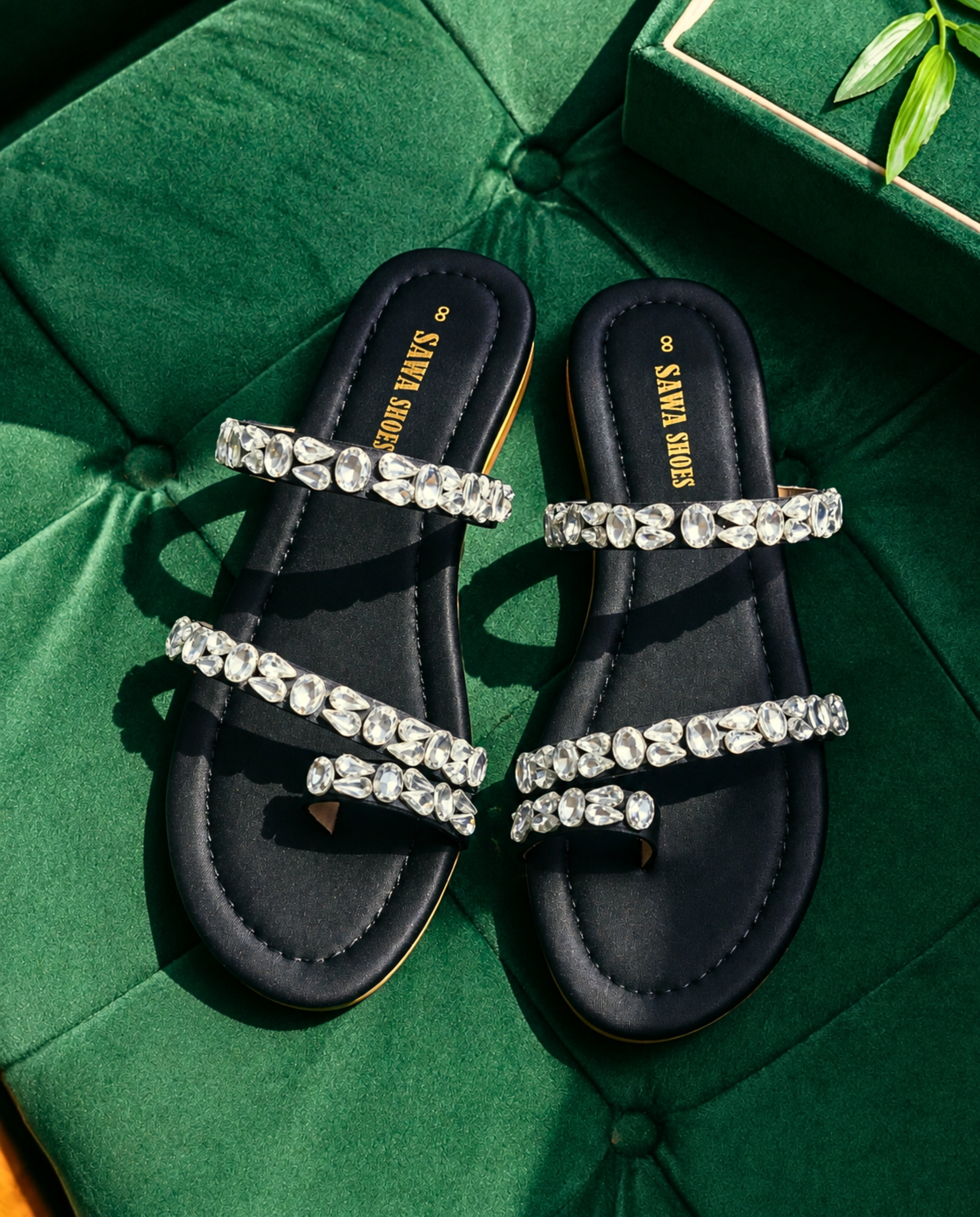 Midnight Onyx Gem Flats 322 BK