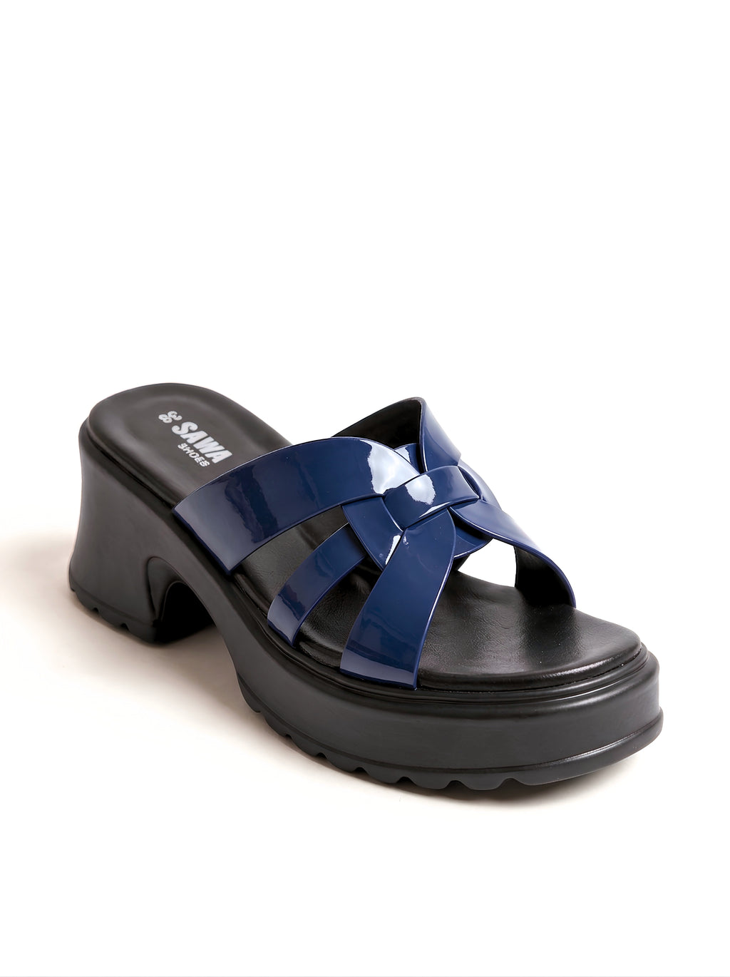 Navy Platform Heels B80