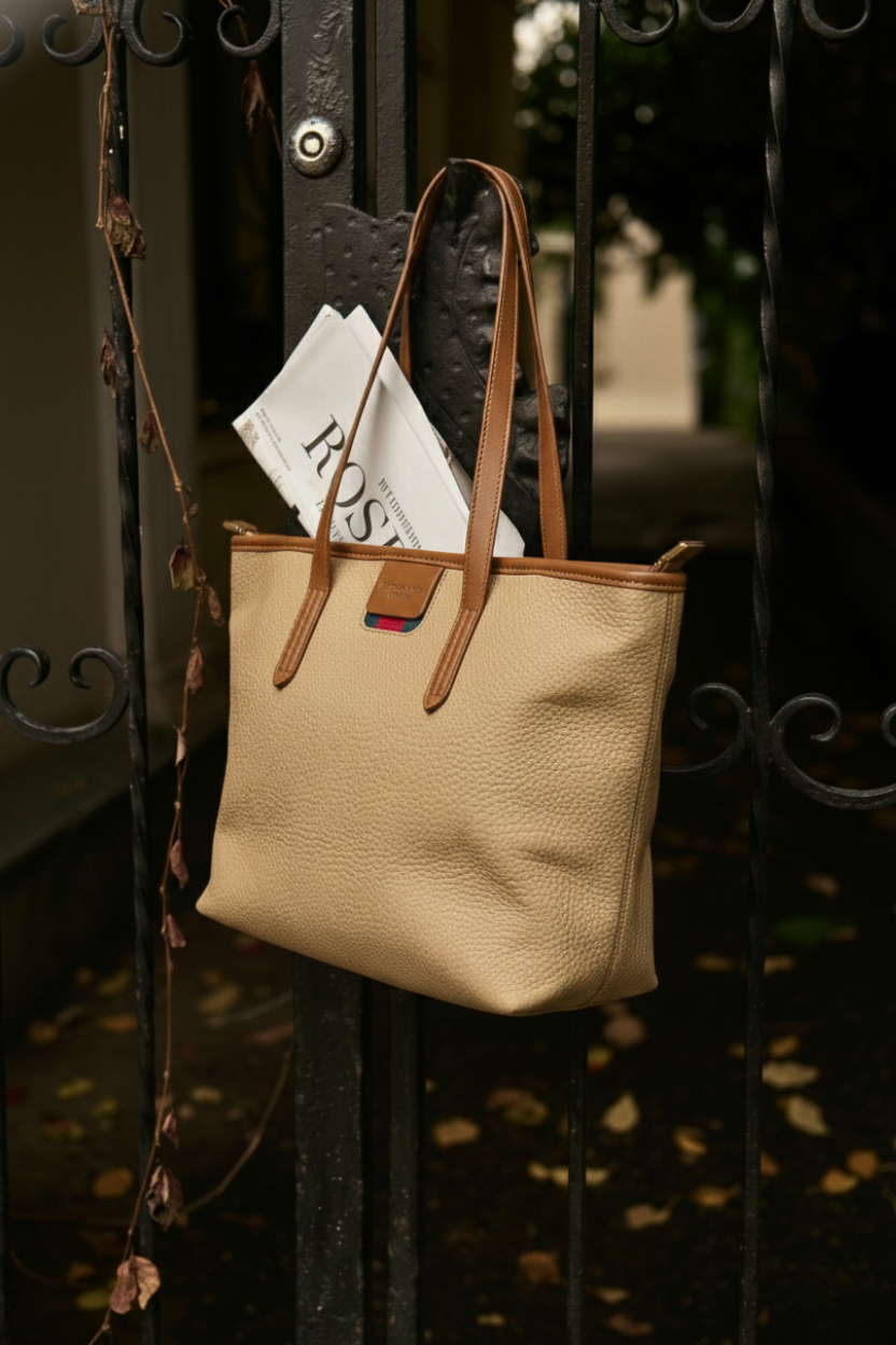 Oxford Premium Leather Tote Bag 8055 BR