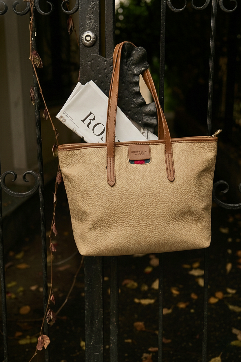 Oxford Premium Leather Tote Bag 8055 BR