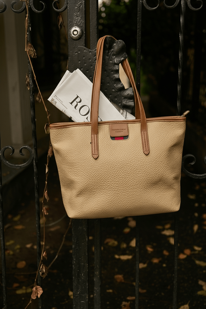 Oxford Premium Leather Tote Bag 8055 BR - Sawa.pkWomen footwear shoes affordable