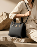 Executive Pebbled Leather Satchel 967 BK - Sawa.pkWomen footwear shoes affordable