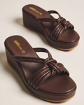 Chocolate Brown Knotty Wedge 725 BR