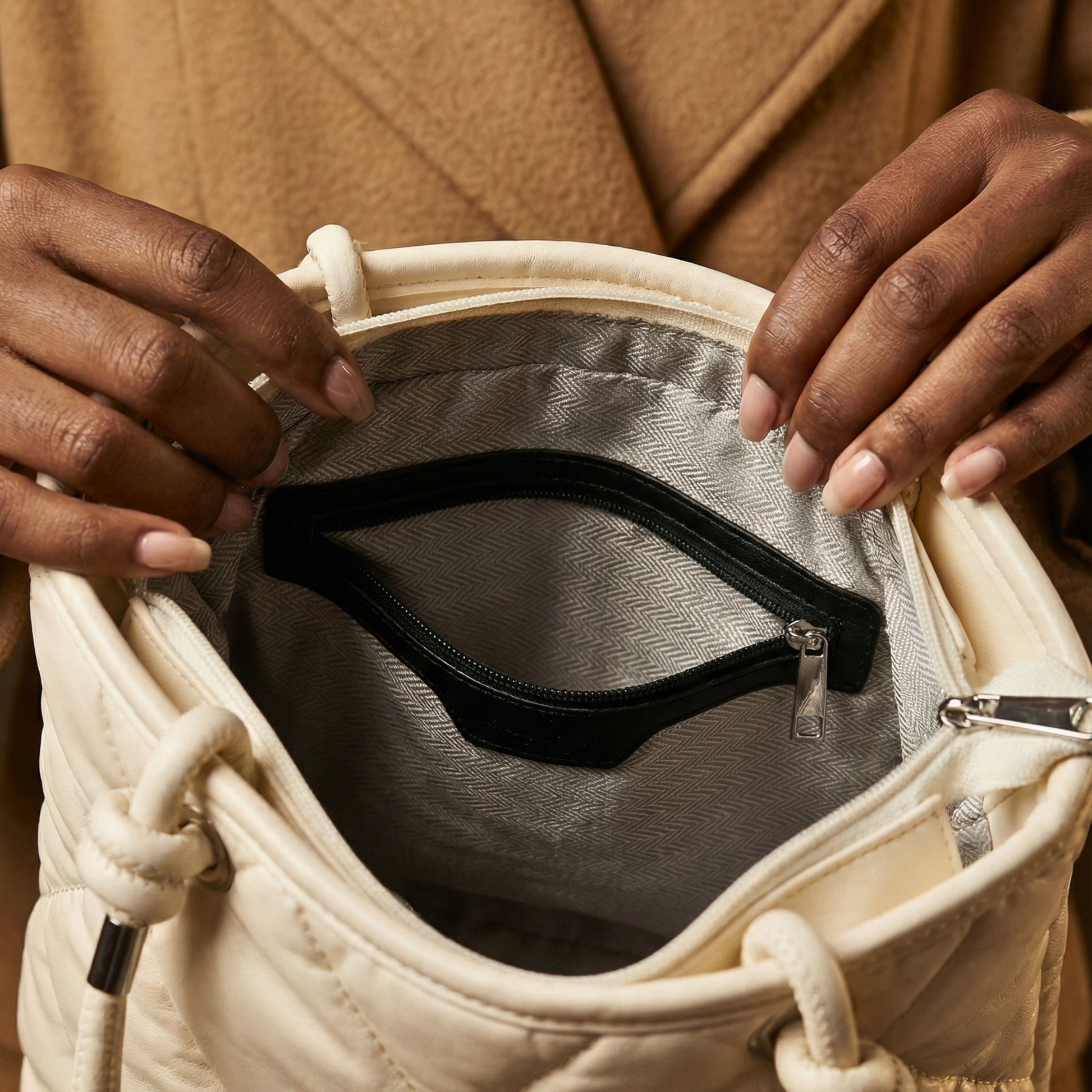 Quilted Puffer Mini Tote 9729 W