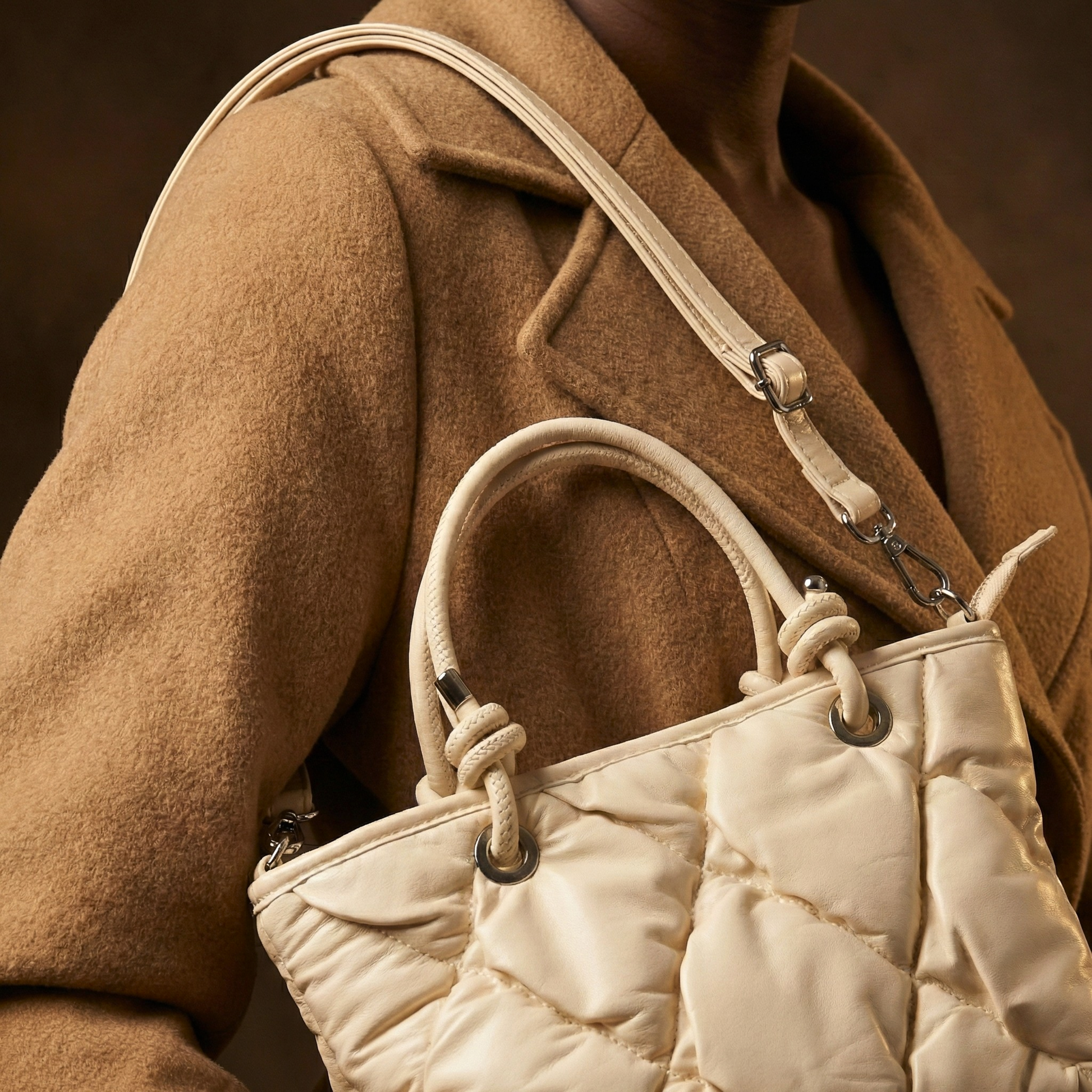 Quilted Puffer Mini Tote 9729 W