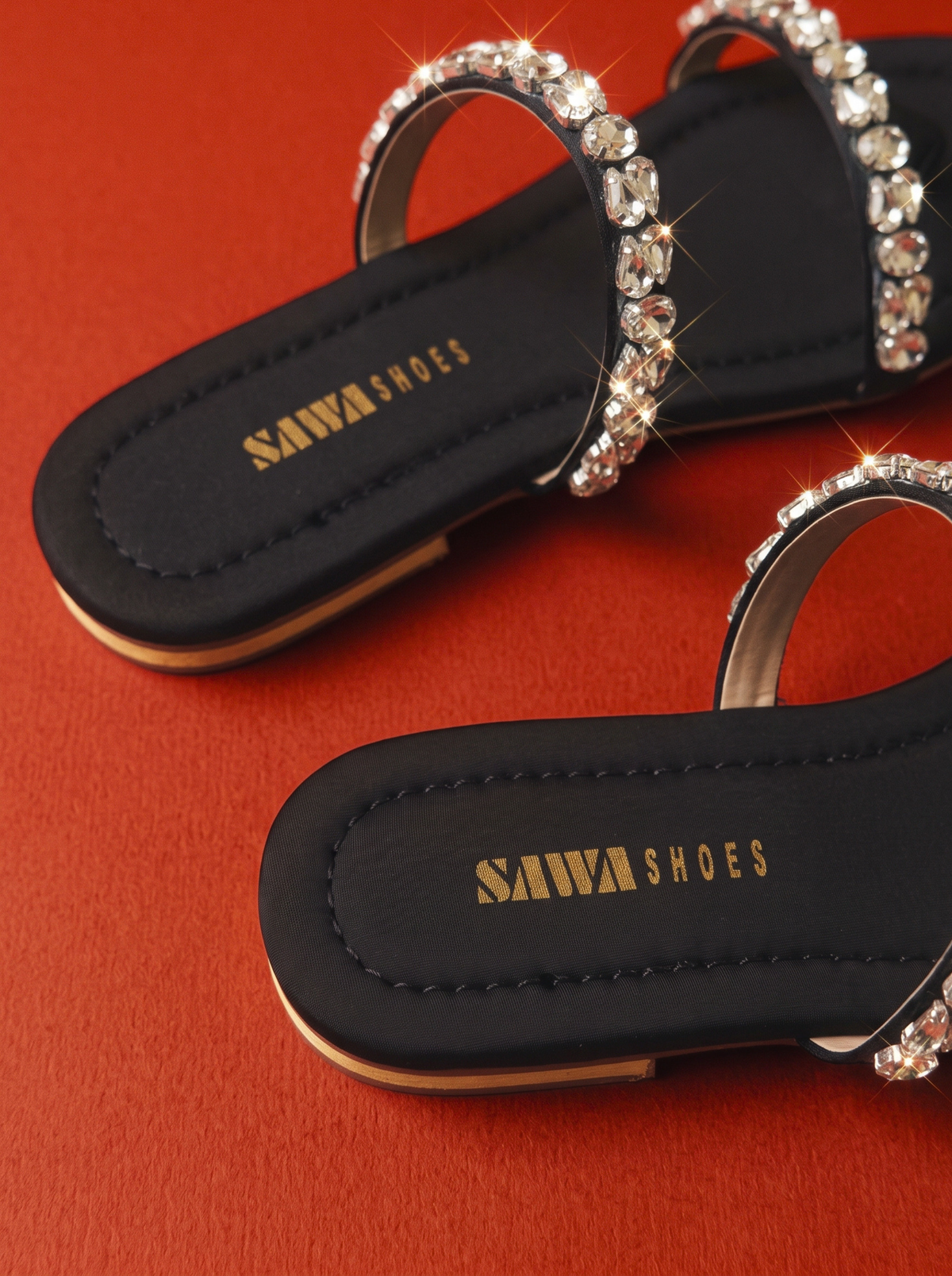 Midnight Onyx Gem Flats 322 BK