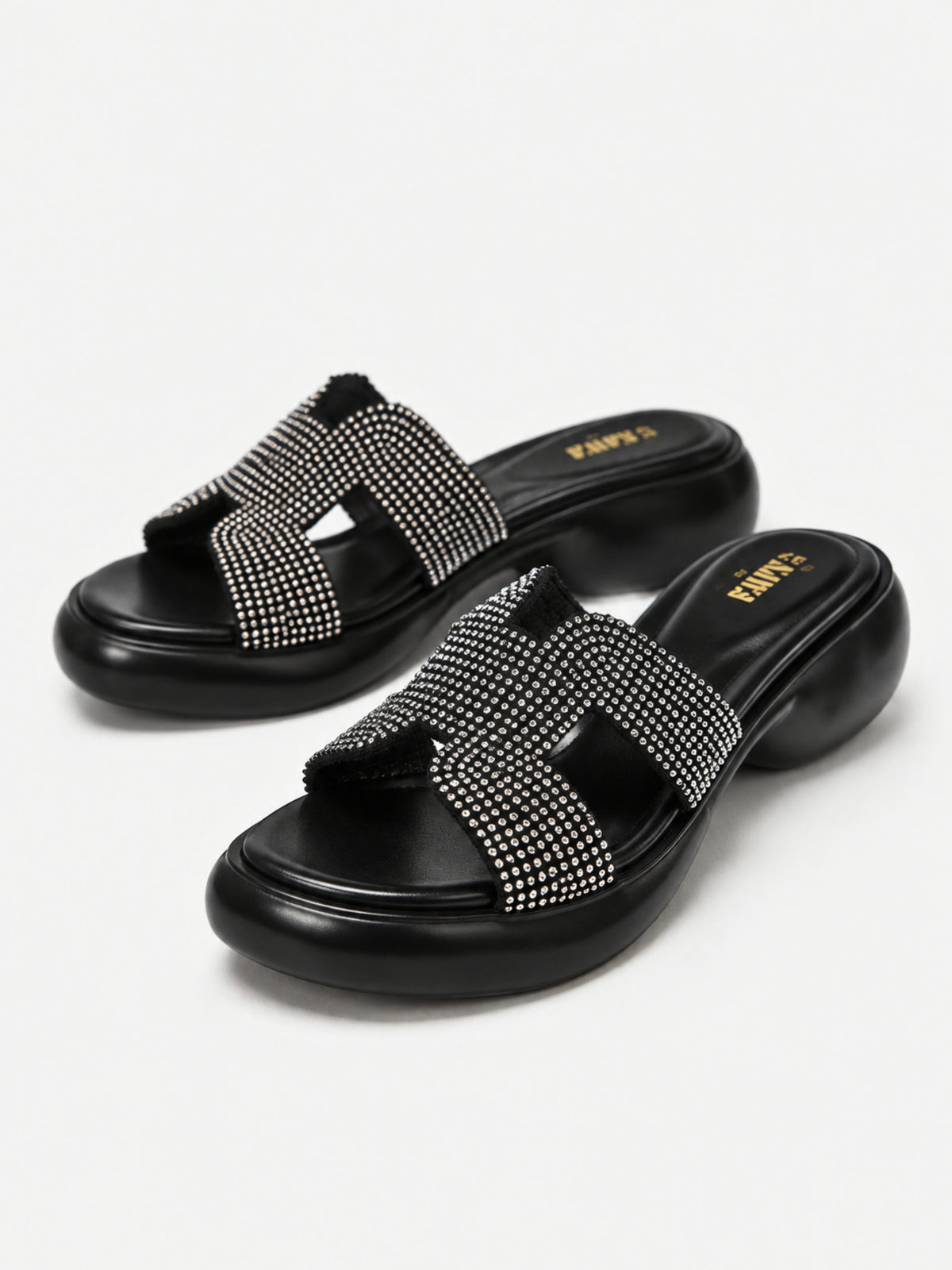 Sparkling Platform Slides 481 BK
