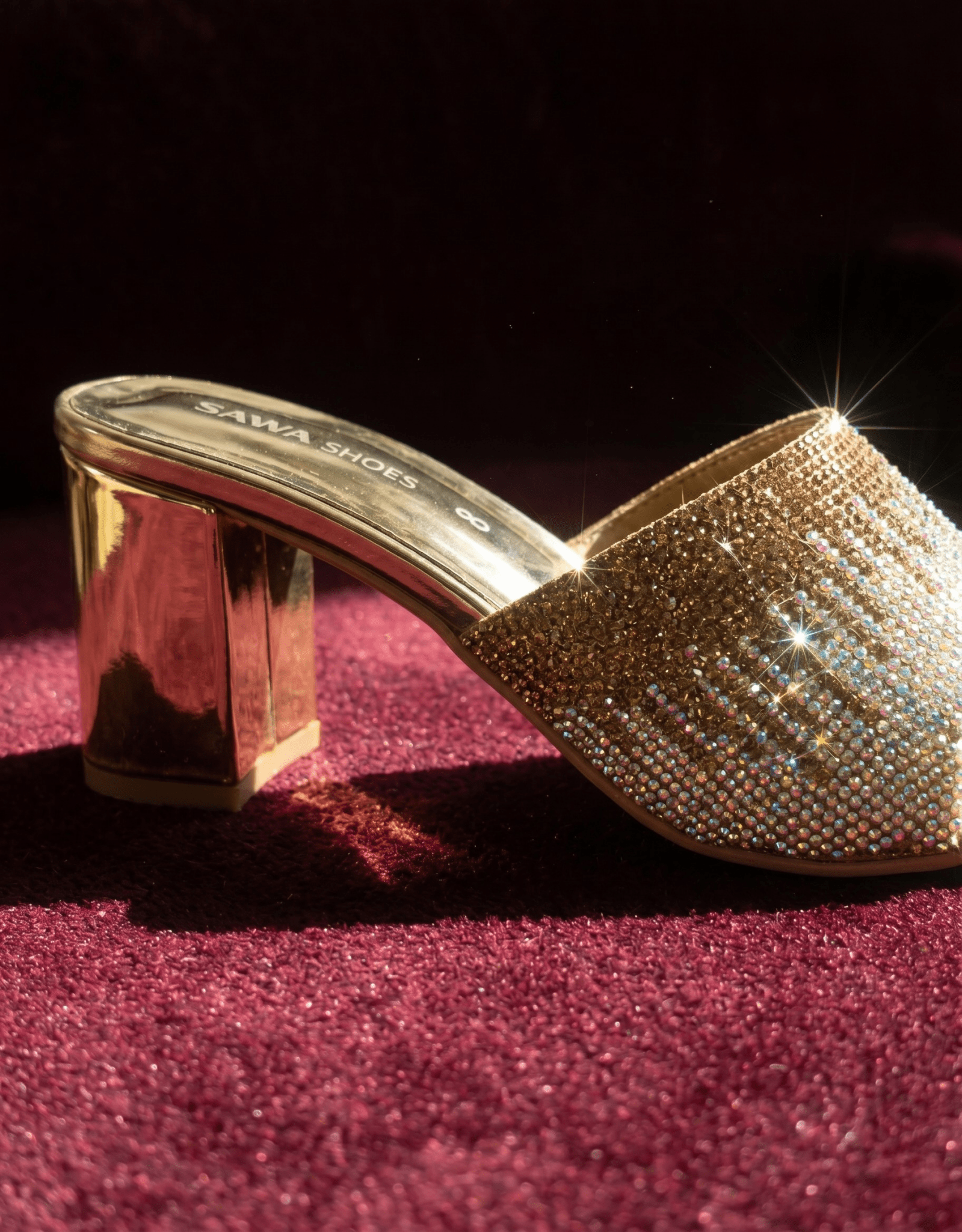 GOLDEN BLOCK HEELS 509 G - Sawa.pkWomen footwear shoes affordable