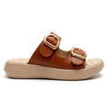Cinnamon Two-Strap Slides 4260 br