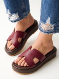 Burgundy Comfort Platform Slides 200 MR
