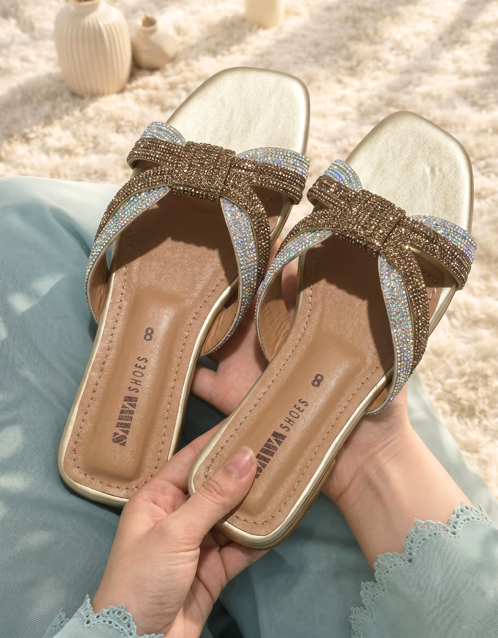 SPARKLY KNOT FLATS 603 G