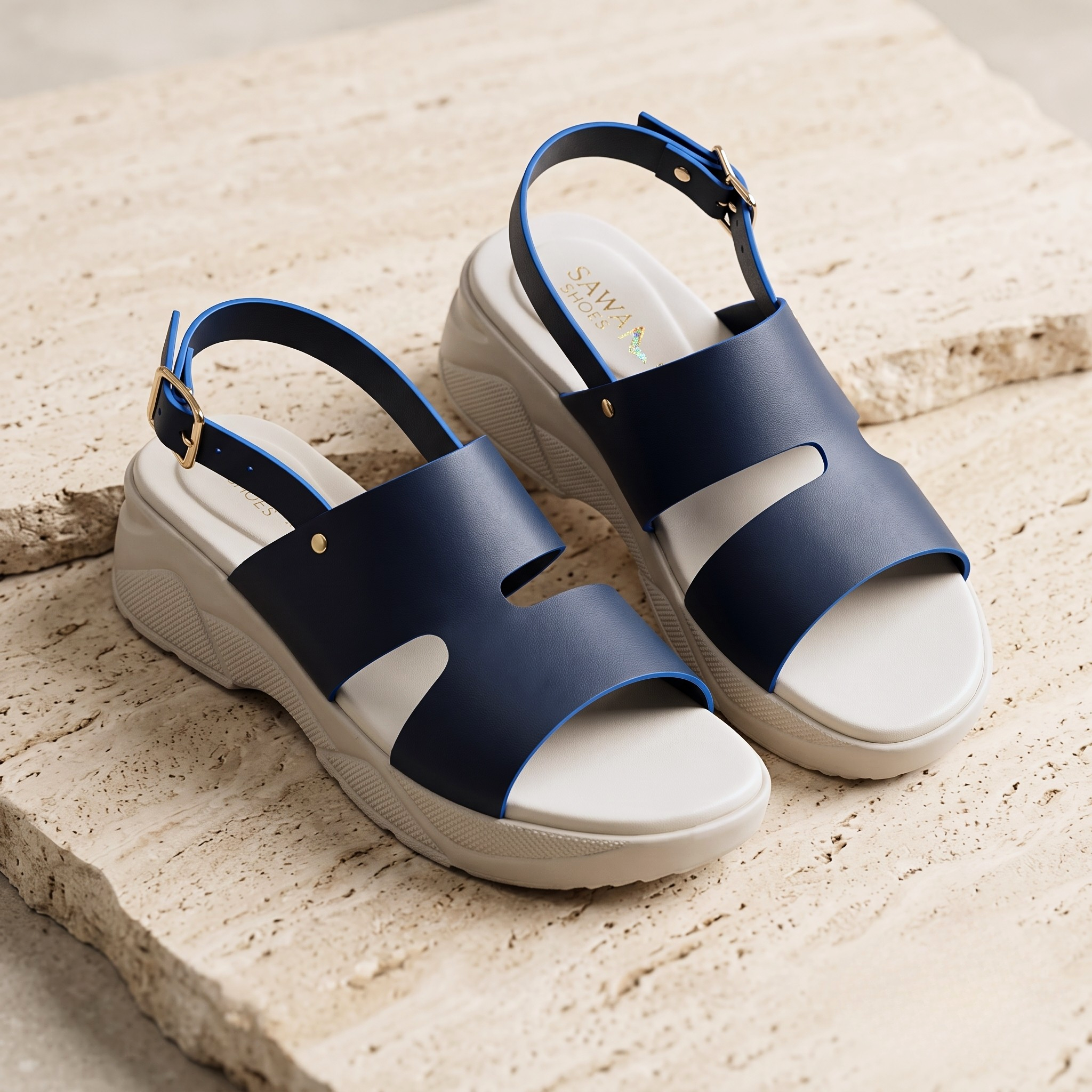 BLUE CASUAL SANDALS 757 BL
