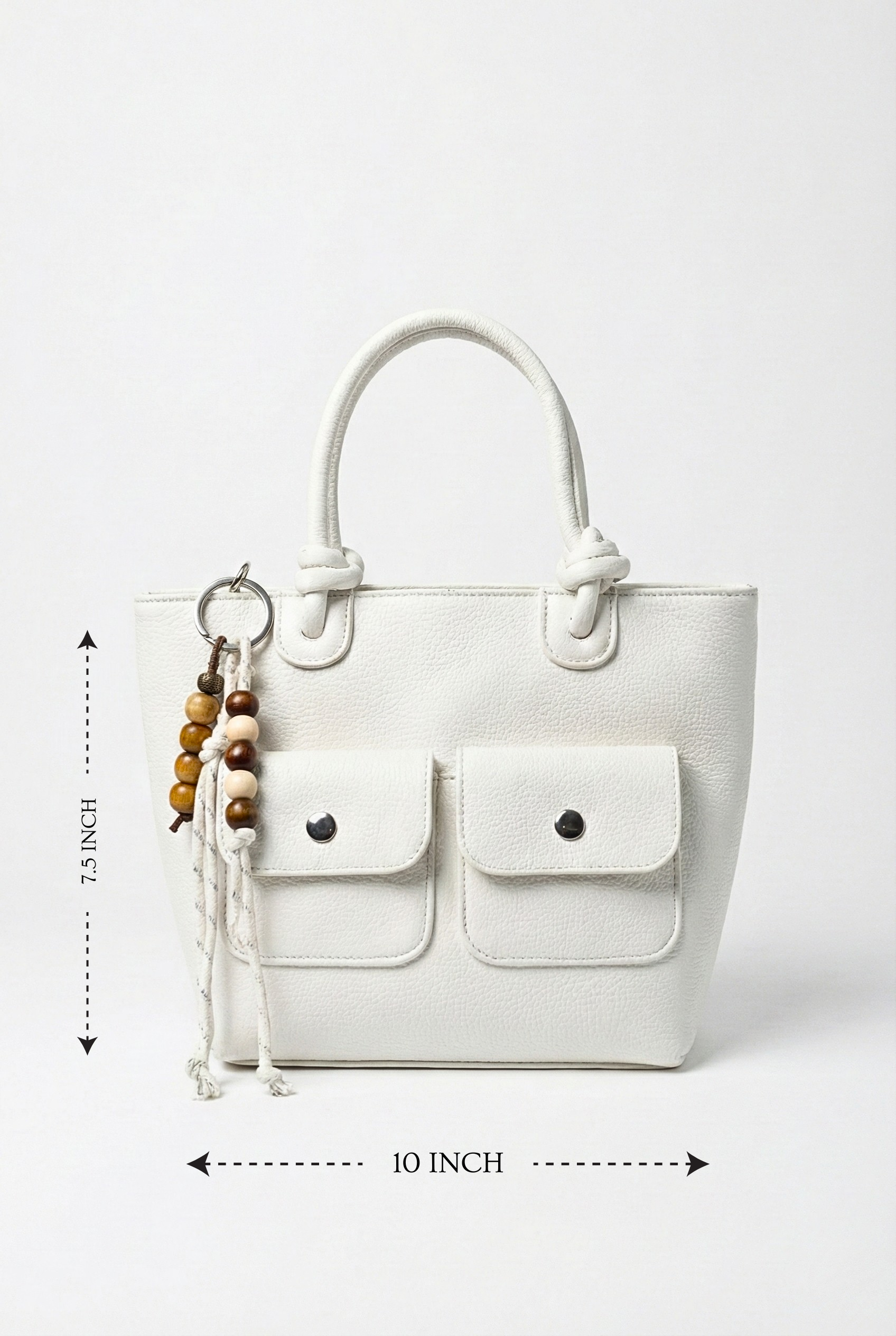 Premium Pebbled Leather Handbag for Women 9724 W