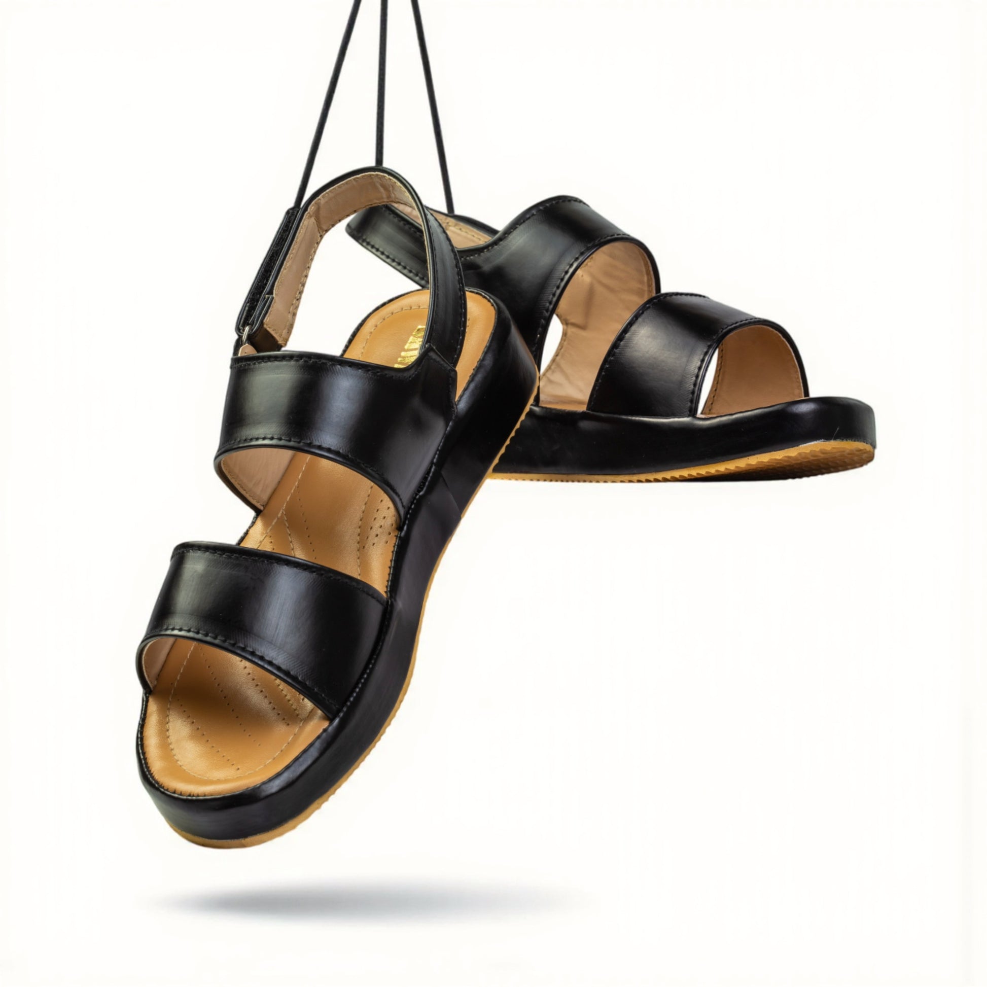 BLACK CASUAL SANDALS 448 BK