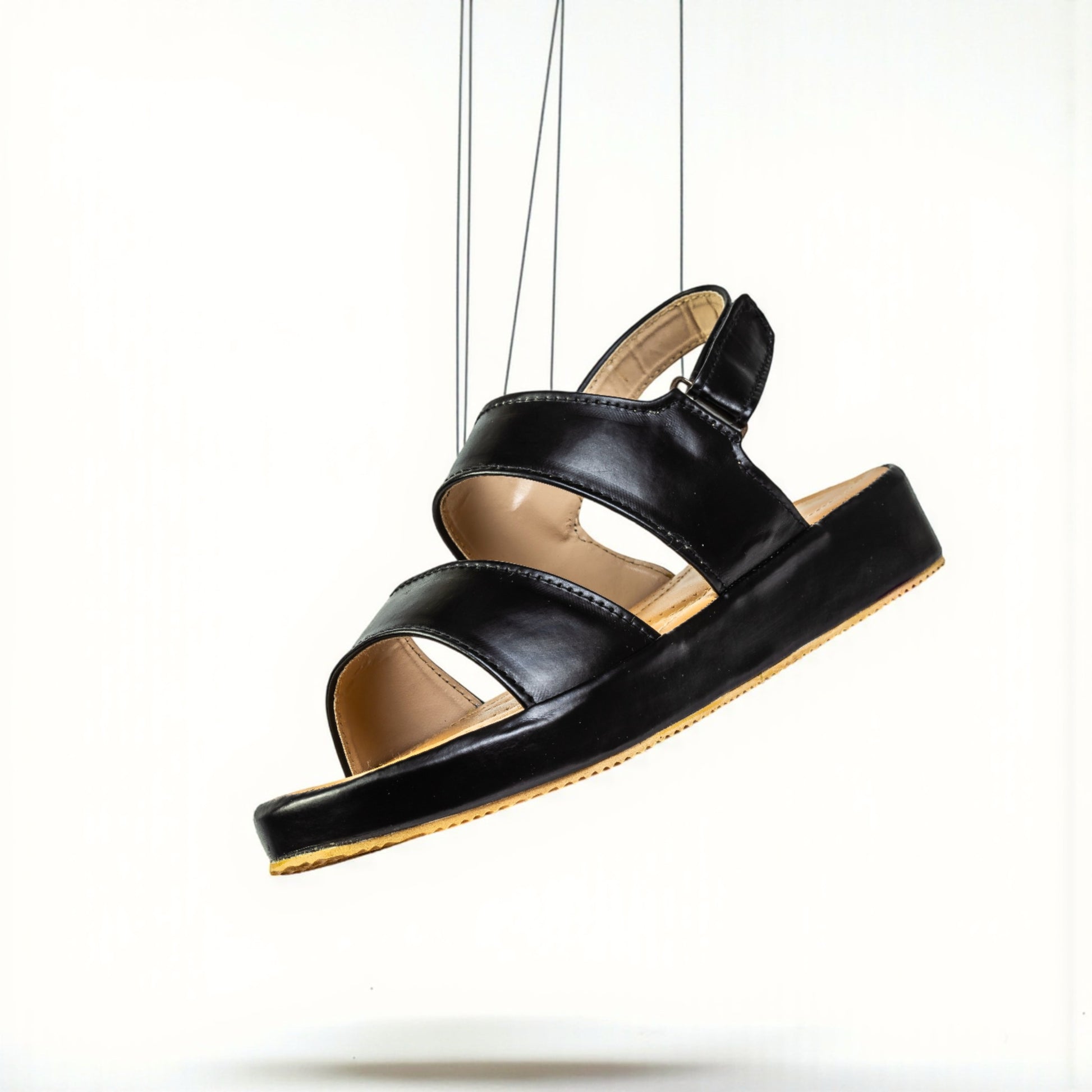 BLACK CASUAL SANDALS 448 BK