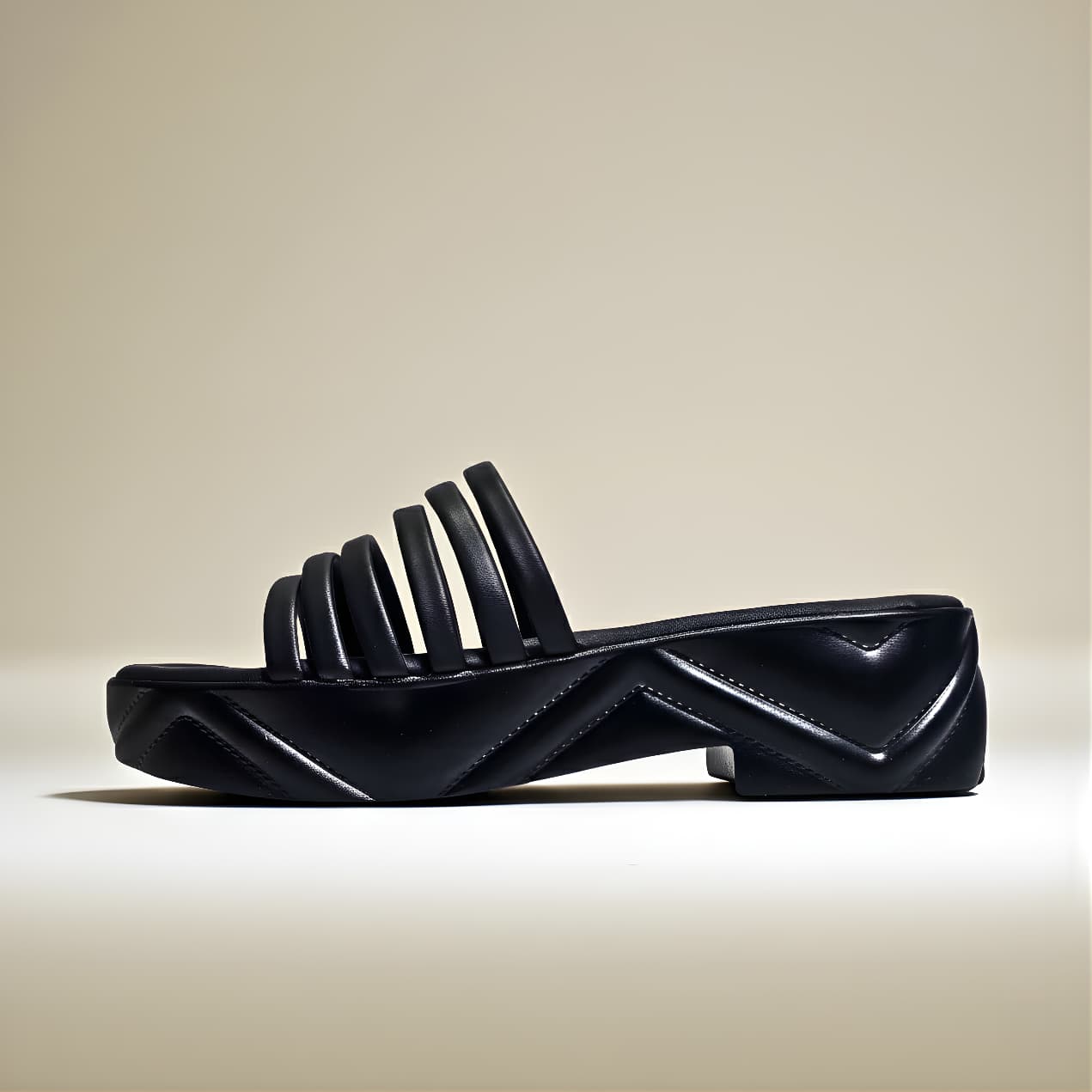 BLACK CASUAL WEDGES 759 BK