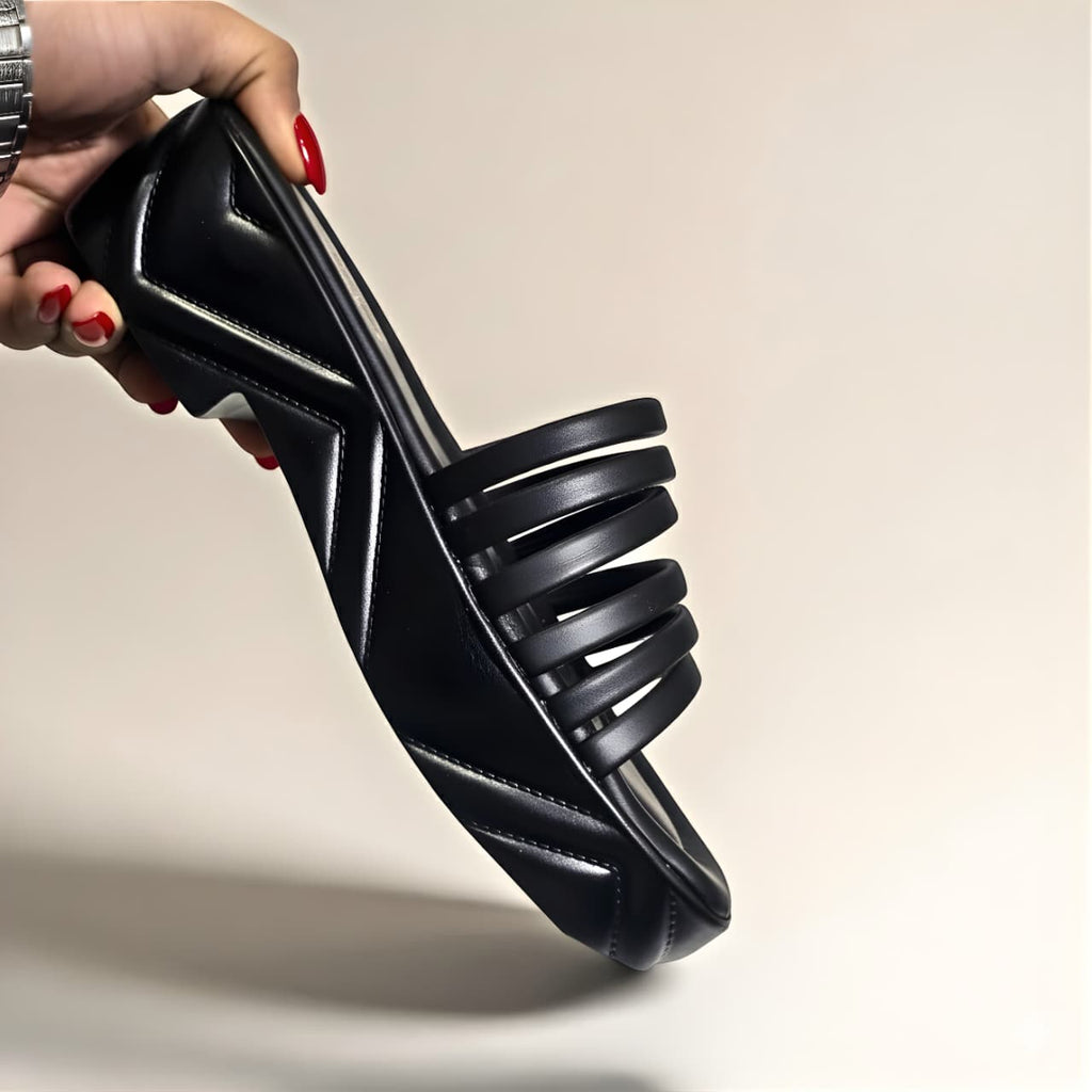 BLACK CASUAL WEDGES 759 BK