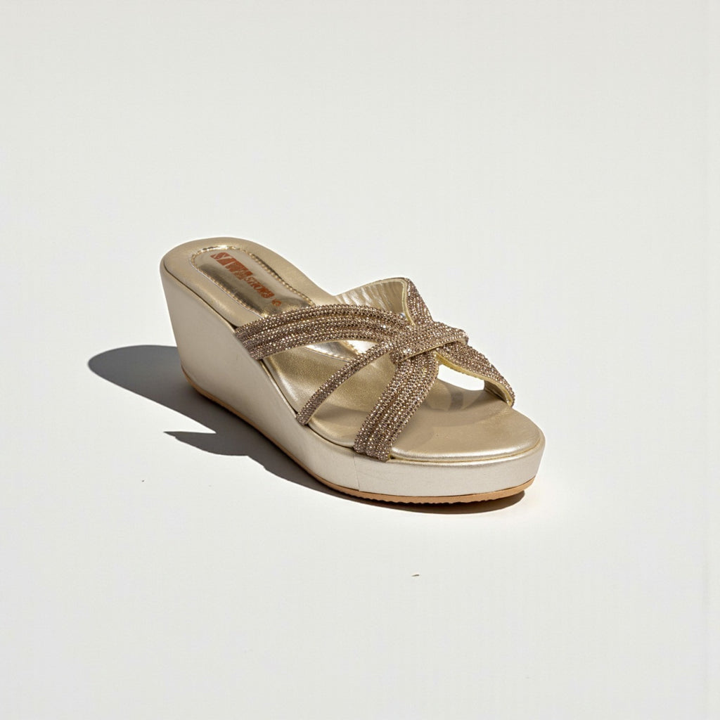 GOLDEN WEDGE SANDALS 735 G
