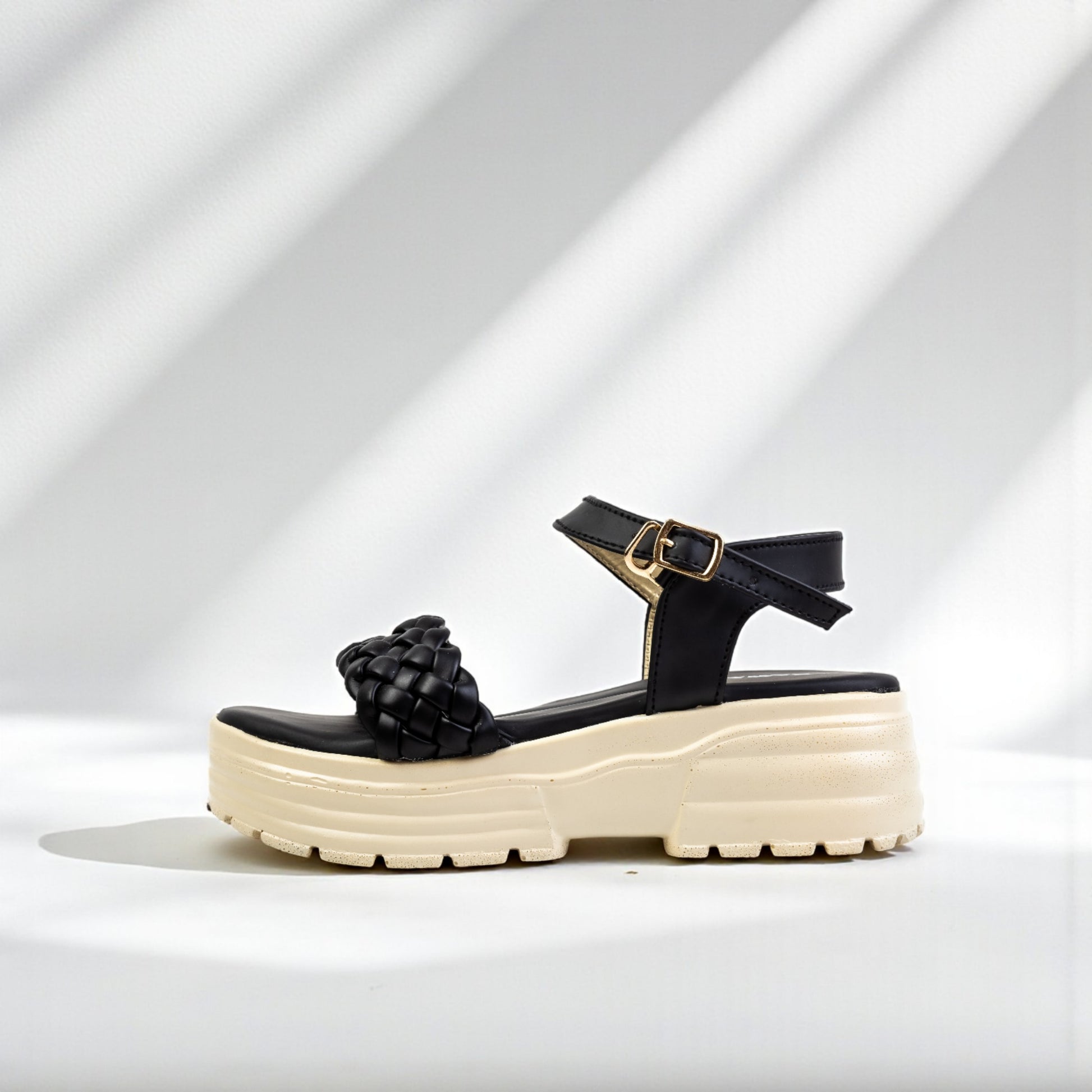 CASUAL WEDGES  SANDALS 435 BK