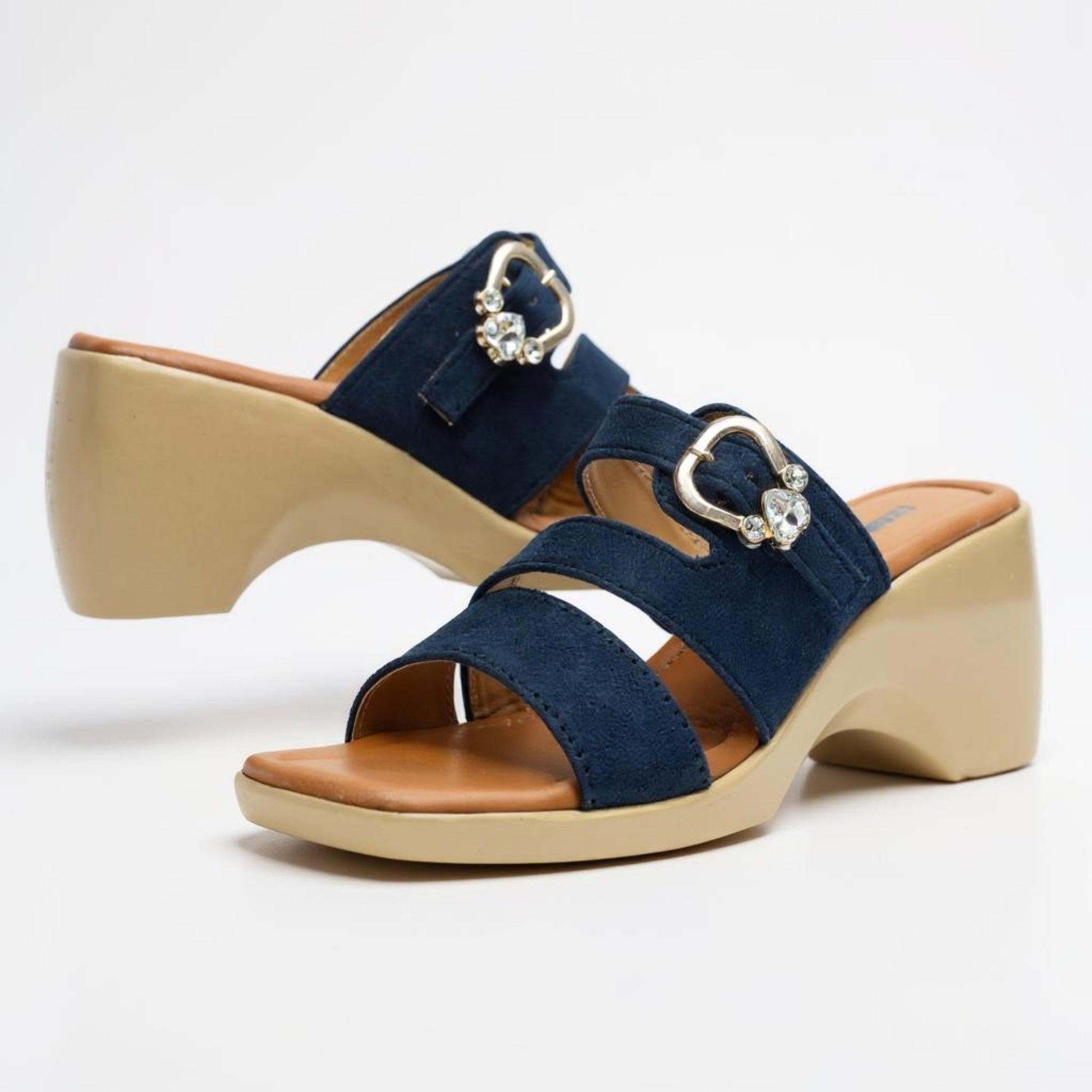CASUAL BLUE WEDGES 552 BL