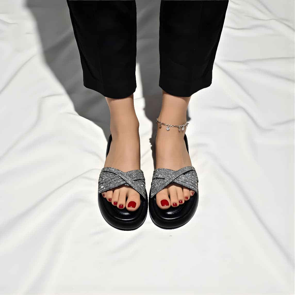 PREMIUM FORMAL SLIDES 497 BK - Sawa.pkWomen footwear shoes affordable