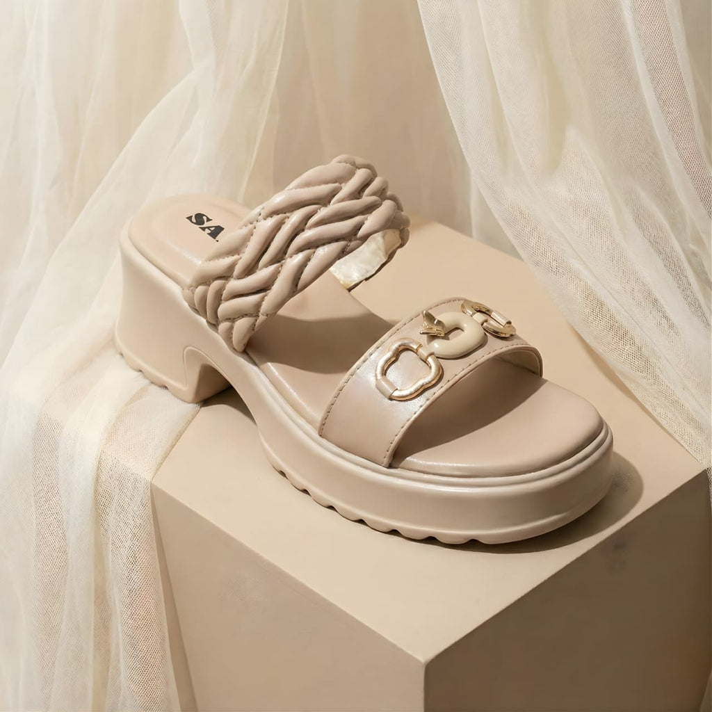 BRAIDED PLATFORM HEELS 711 F