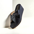 BLACK CASUAL WEDGES 738 BK - Sawa.pkWomen footwear shoes affordable