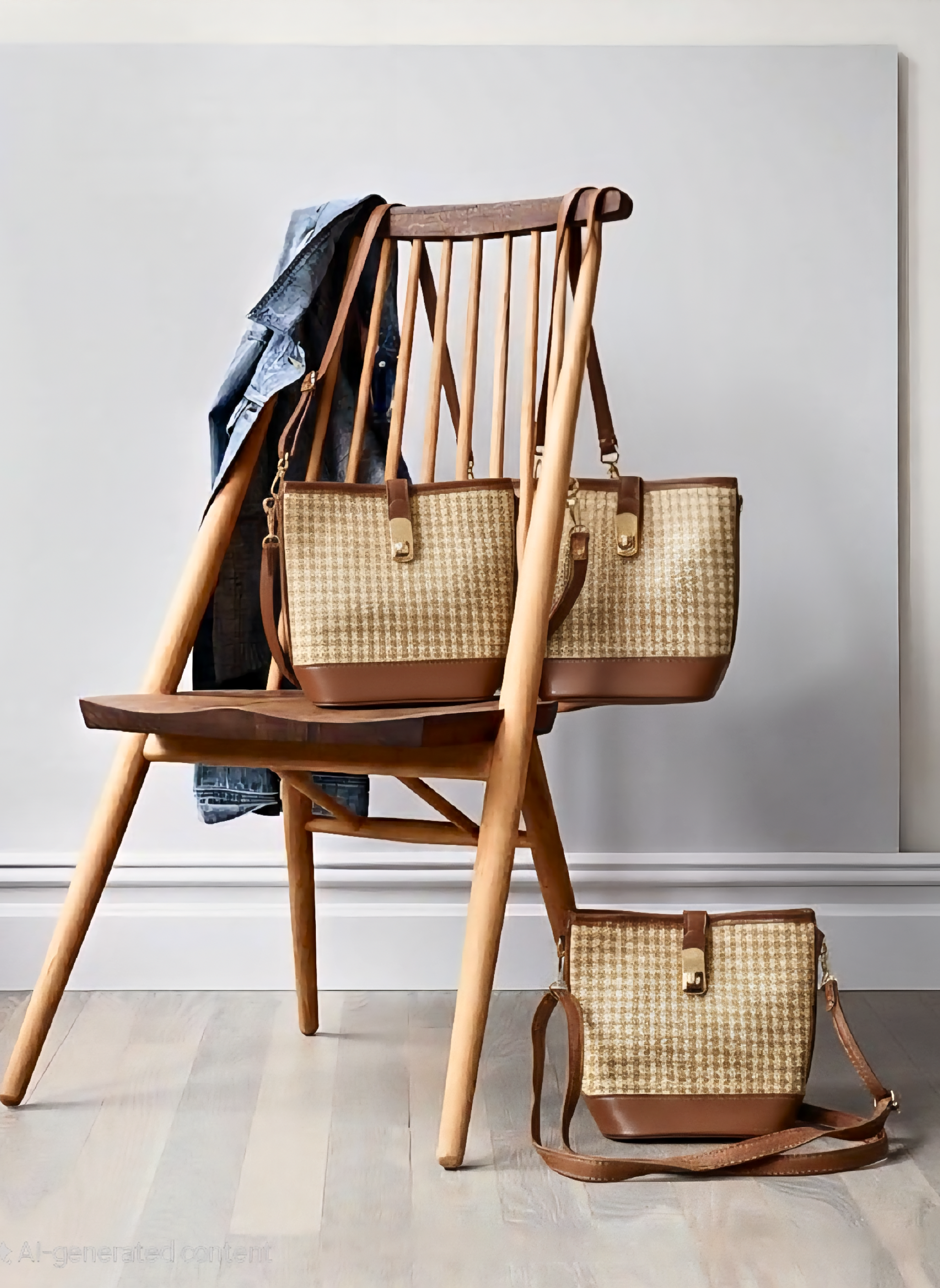 ART17-BR Summer Straw Crossbody Bag
