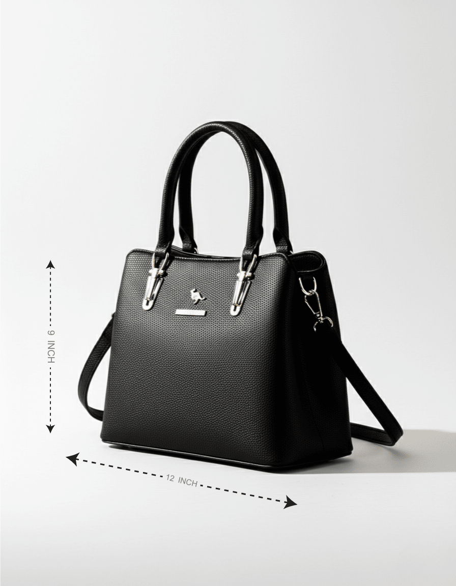 Executive Pebbled Leather Satchel 967 BK - Sawa.pkWomen footwear shoes affordable