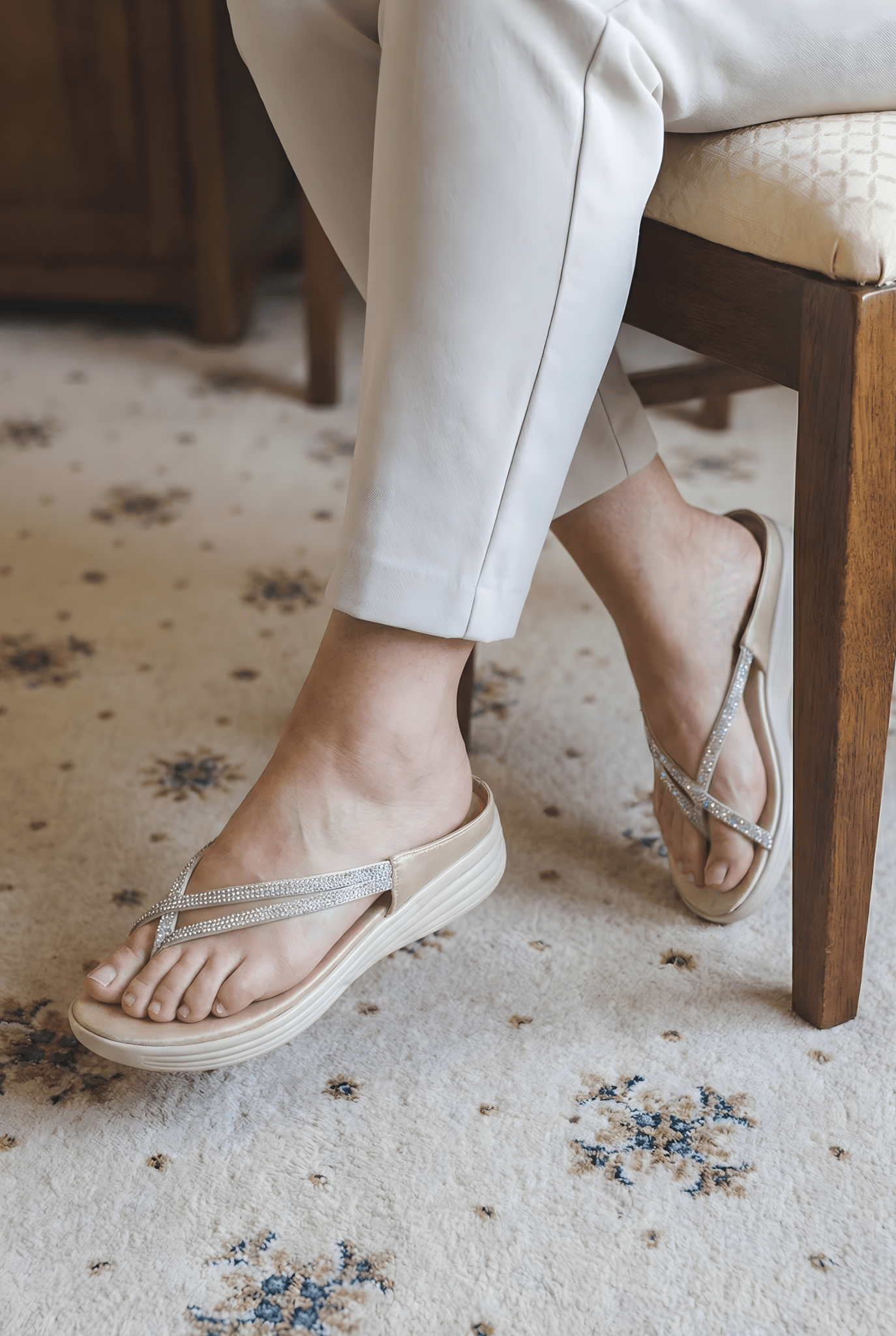 PEARLESCENT CREAM PLATFORMS 448 F - Sawa.pkWomen footwear shoes affordable