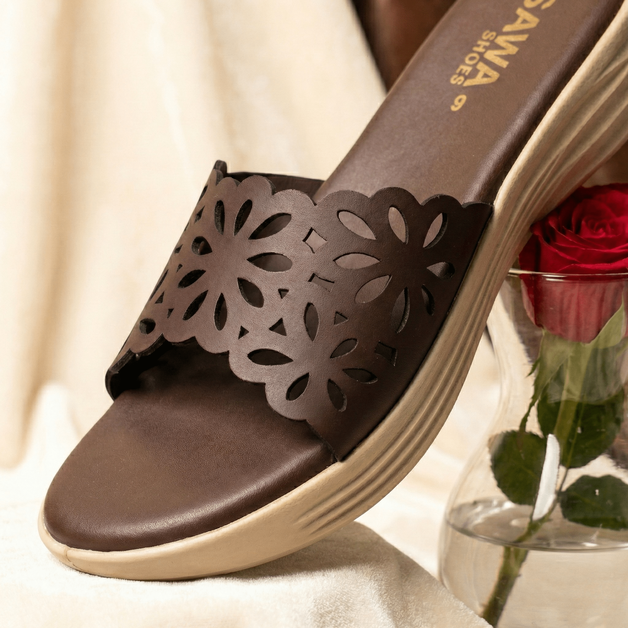 Cocoa Comfort Slippers 489 br - Sawa.pkWomen footwear shoes affordable