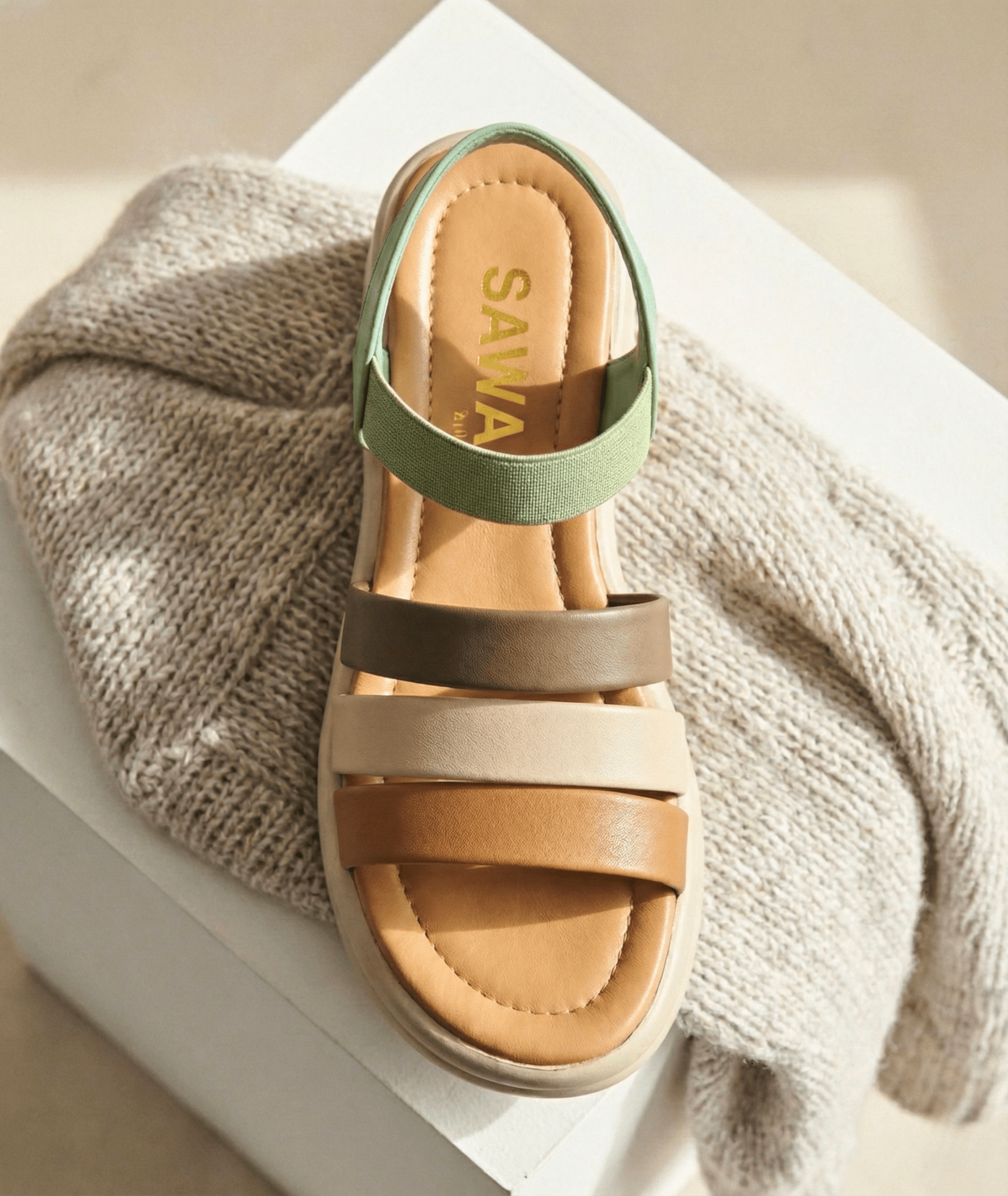 Colorful Chunky Platform Sandals 434 ML - Sawa.pkWomen footwear shoes affordable