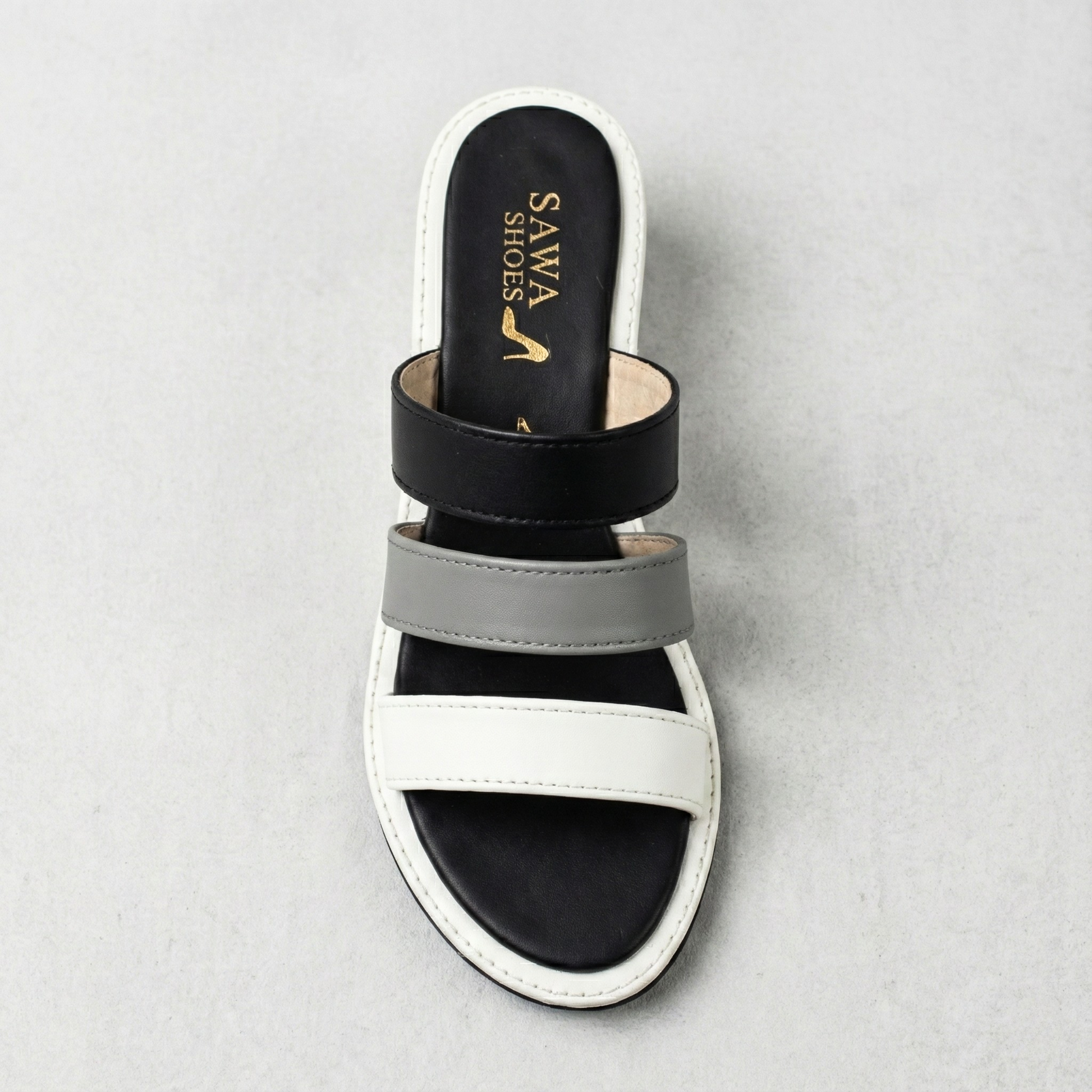 MONOCHROME WEDGE SLIDES 205 BK