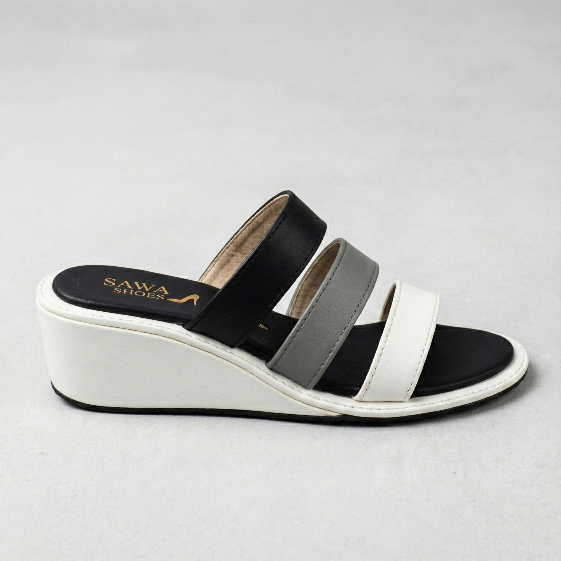 MONOCHROME WEDGE SLIDES 205 BK