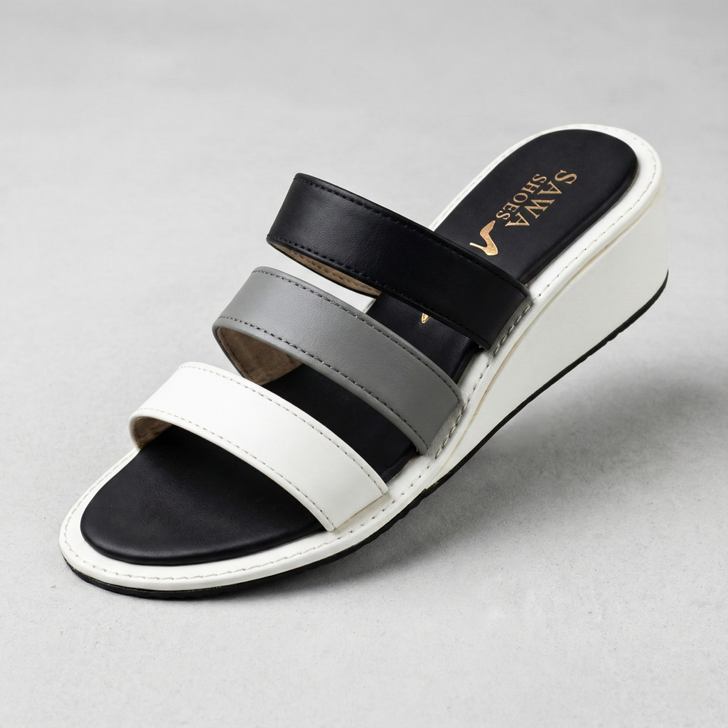 MONOCHROME WEDGE SLIDES 205 BK