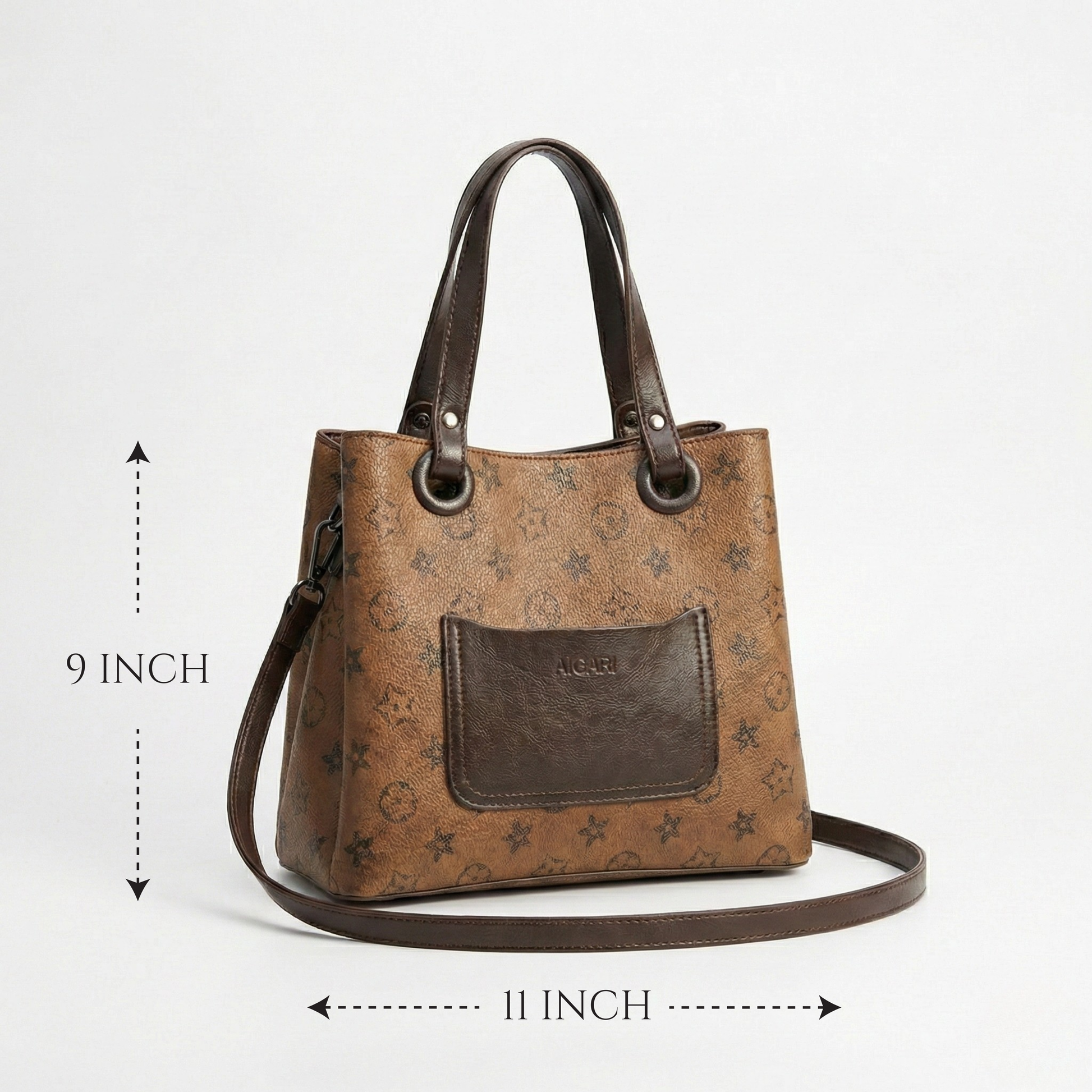 Vintage Monogram Satchel Tote 8268 BR