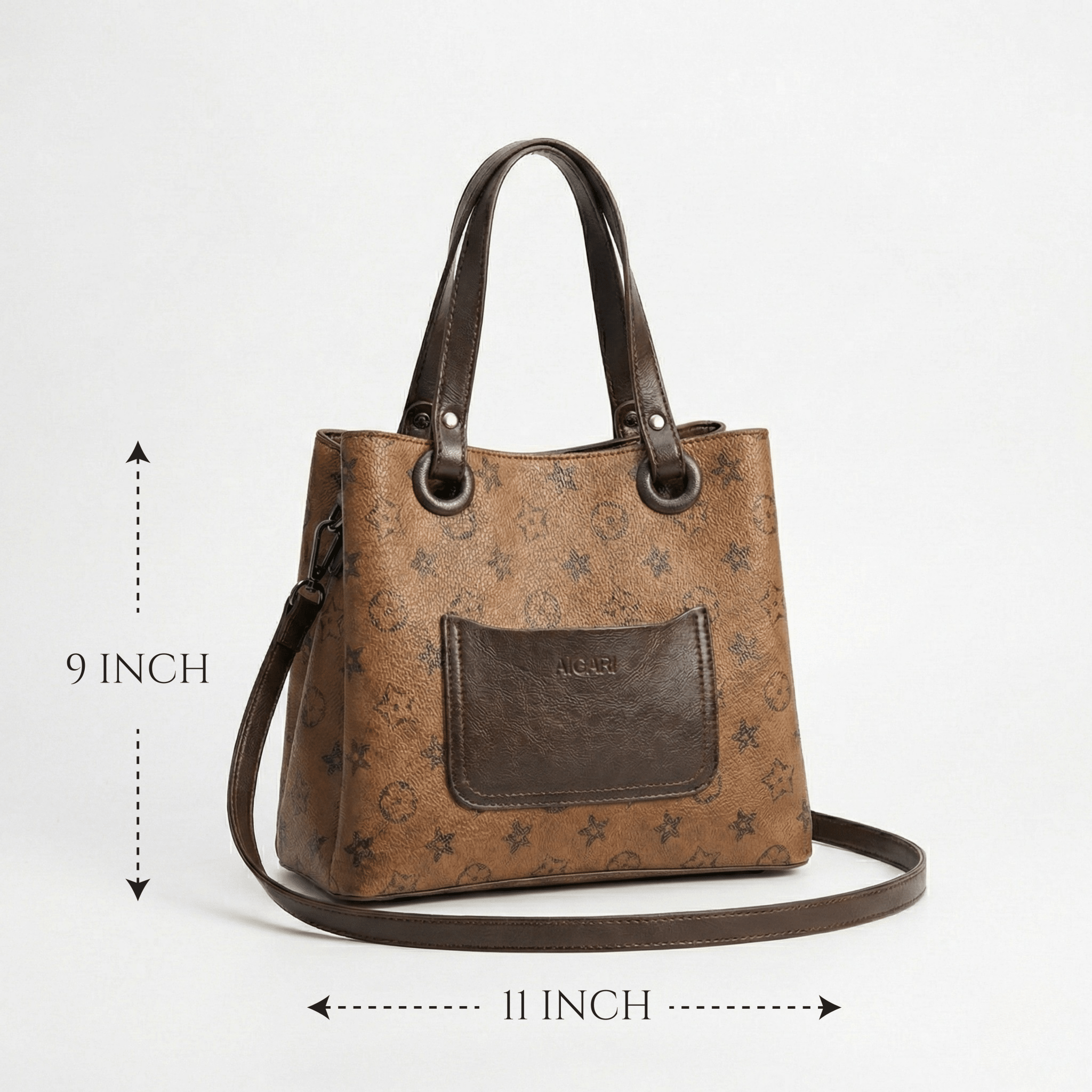Vintage Monogram Satchel Tote 8268 BR - Sawa.pkWomen footwear shoes affordable