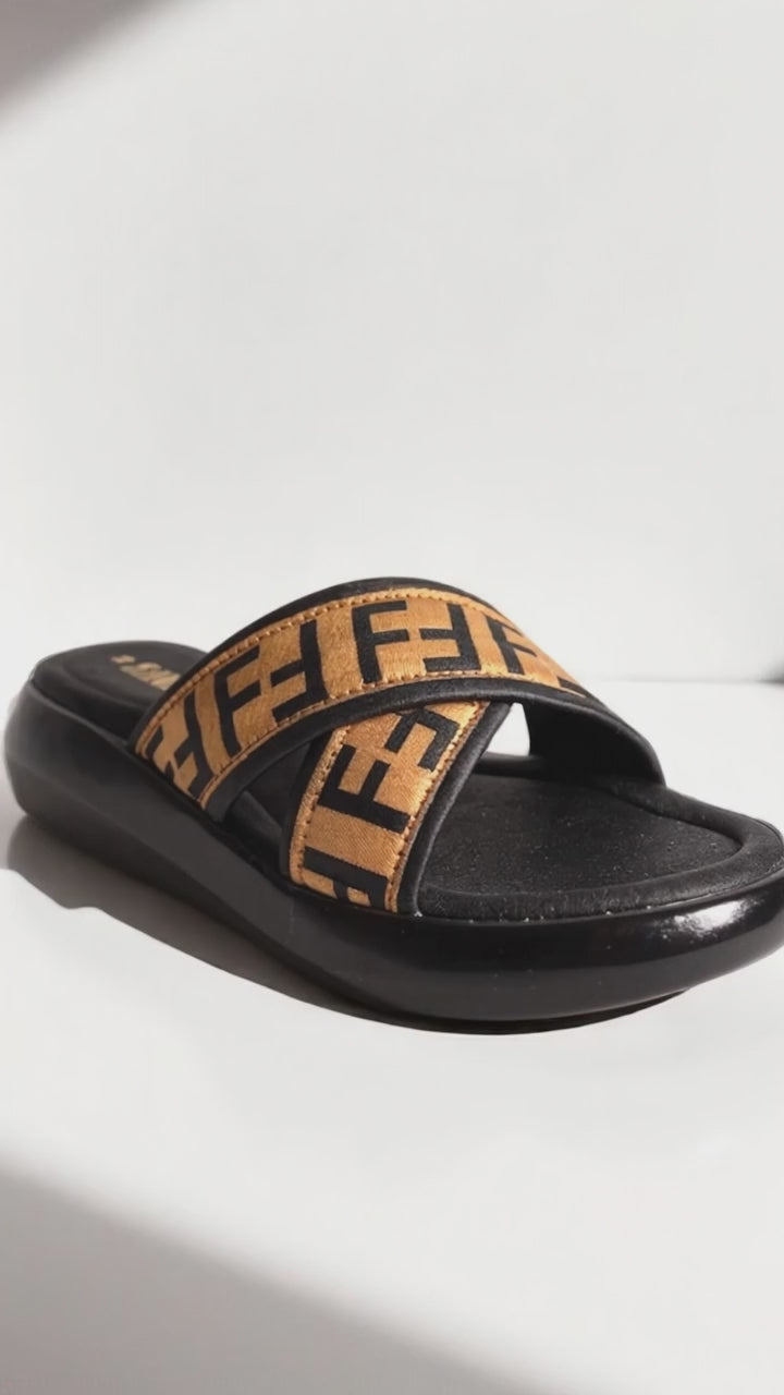 BROWN CASUAL SLIPPERS 454 BR