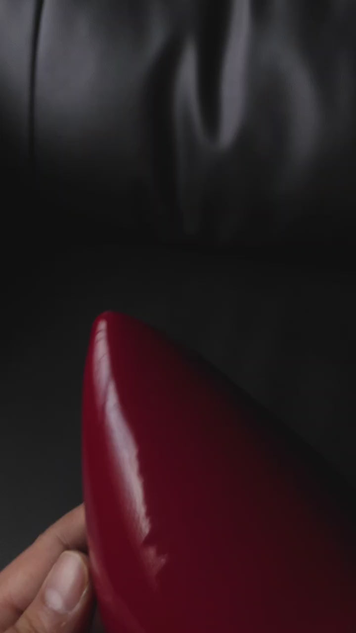 Studded Patent Slingback Heels 103 MR