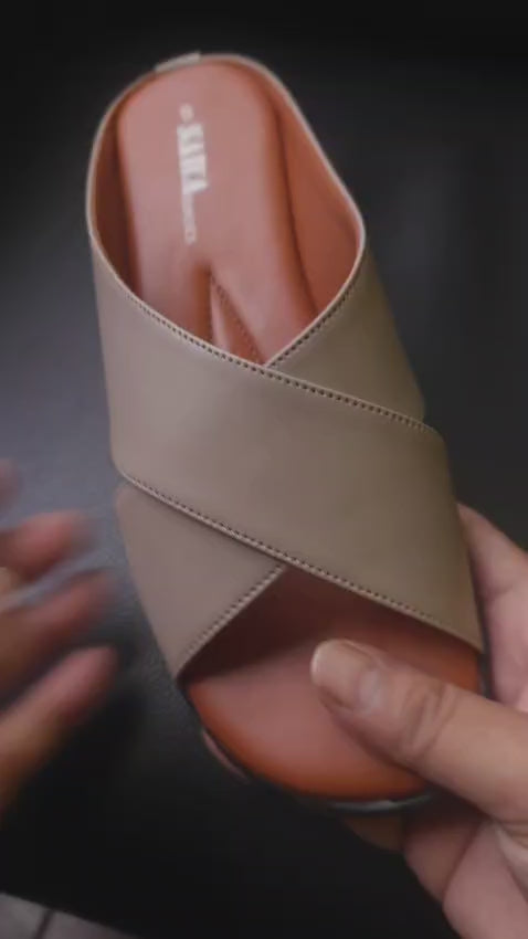 Beige Casual Slippers 616 BR