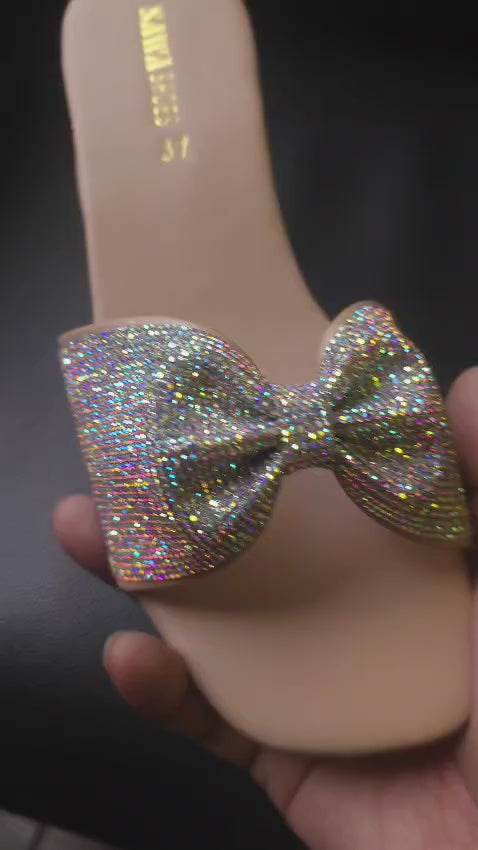 Crystal Bow Slides 615 G